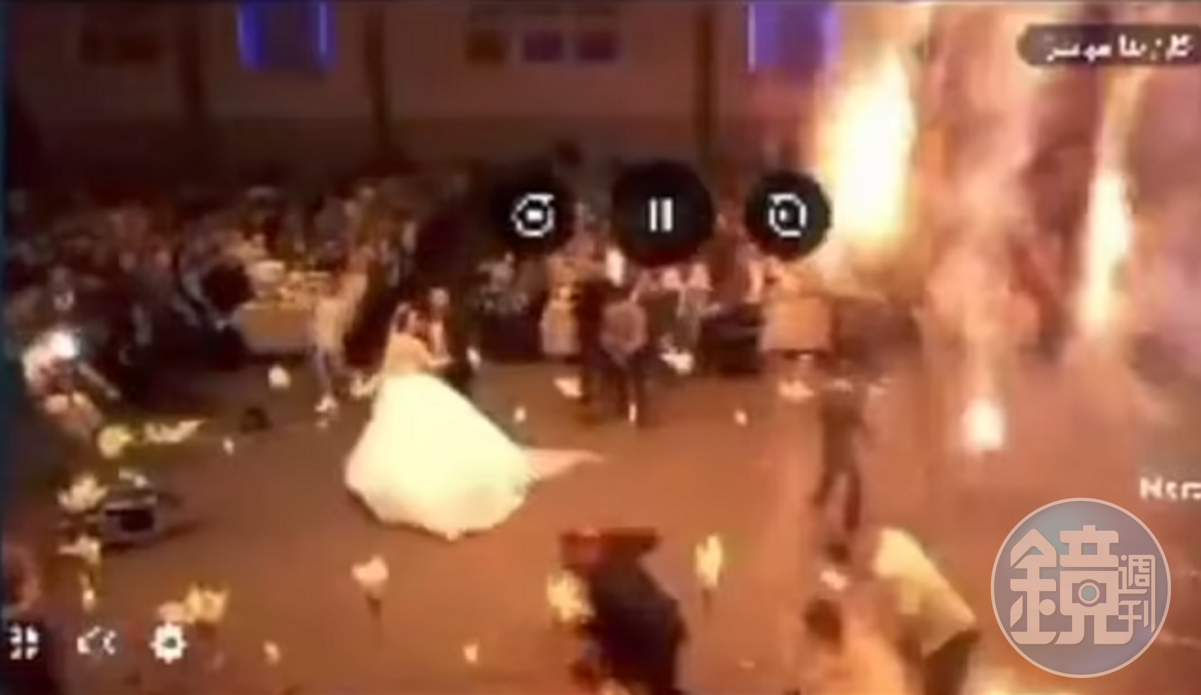 一場婚禮死了逾100人、150傷!放煙火引嚴重火警,傳新郎新娘也身亡。(翻自X平台)