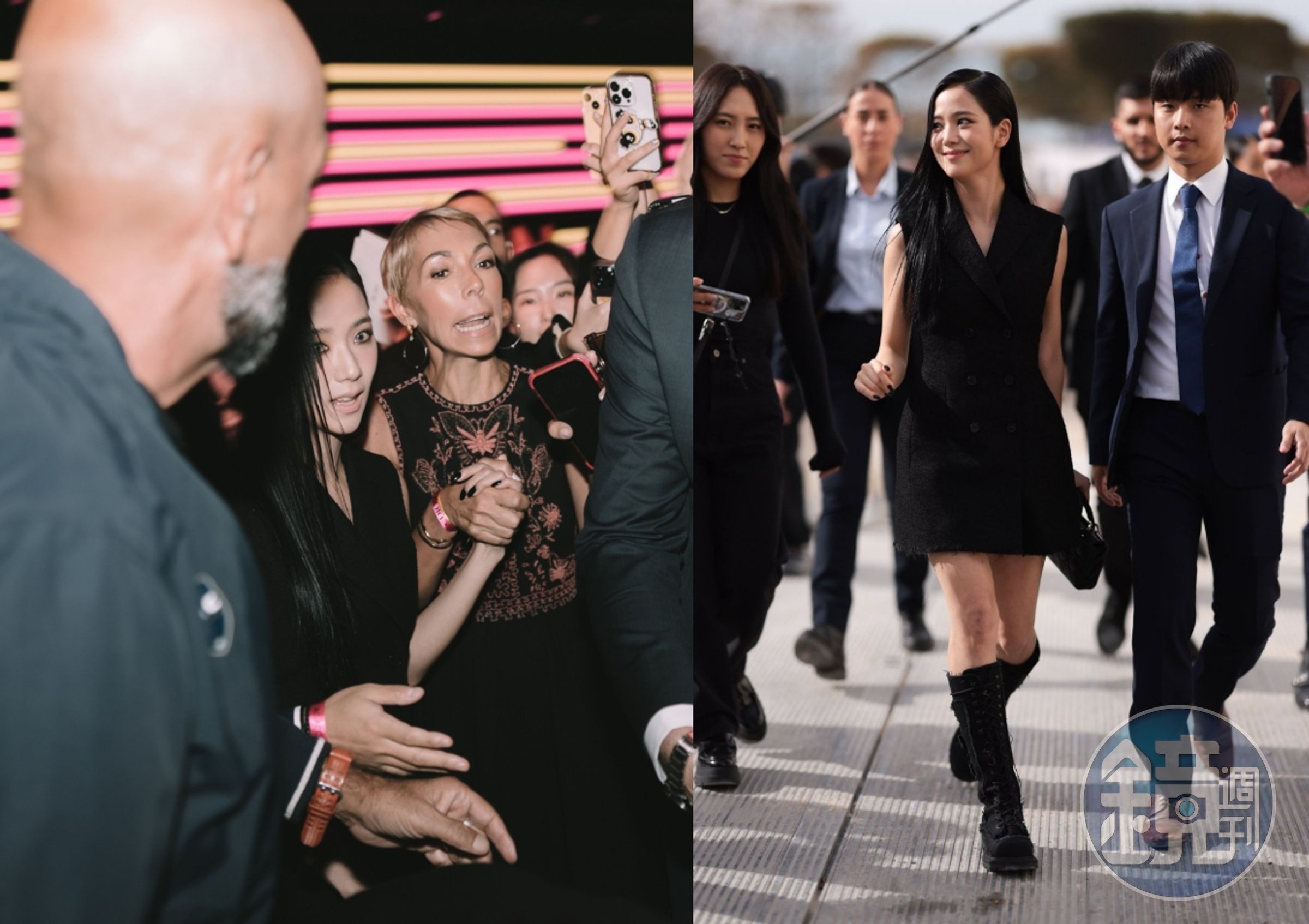 BLACKPINK成員Jisoo出席DIOR 2024春夏成衣發表秀,受到DIOR超頂級接待。(網路圖片)