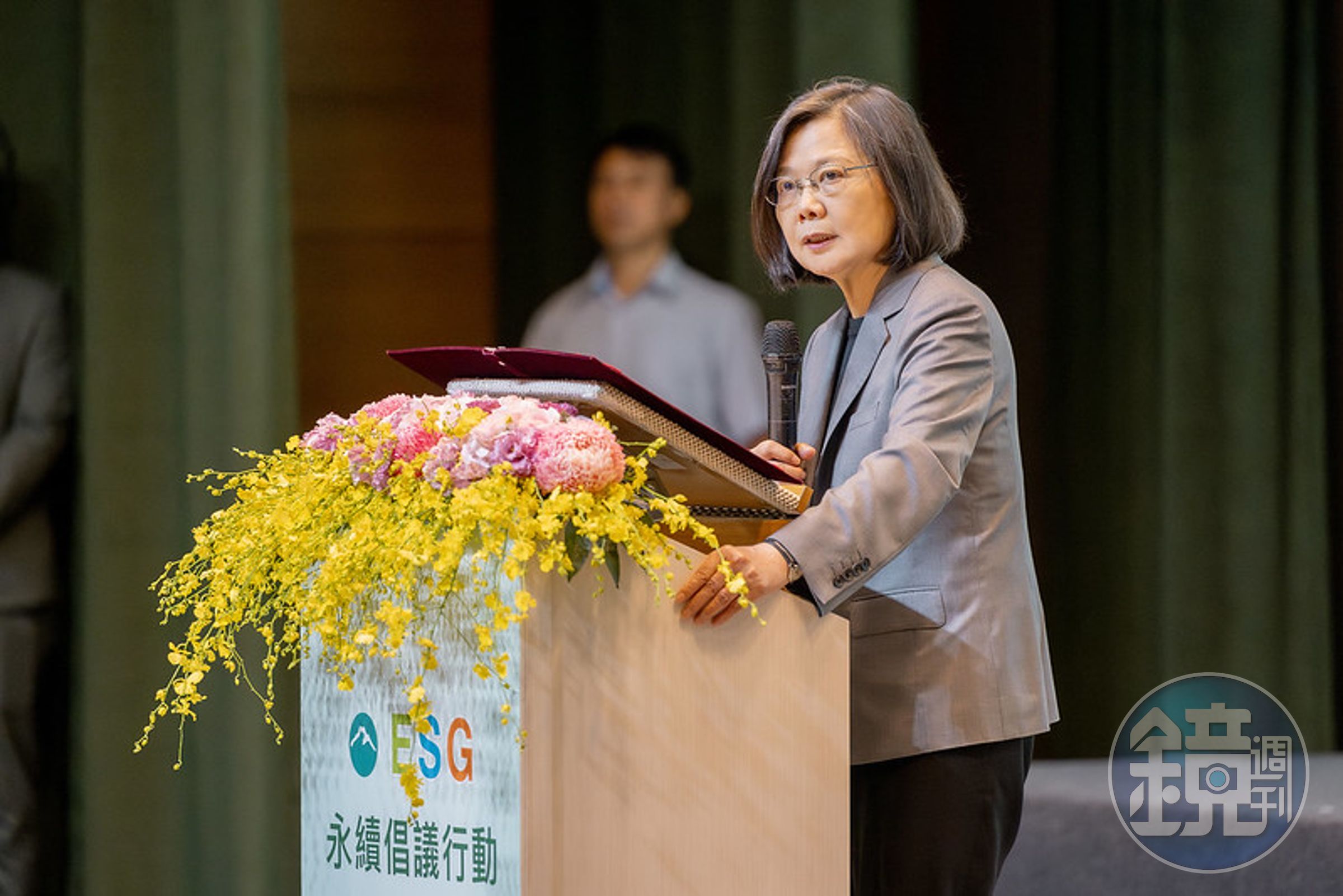蔡英文出席玉山ESG永續倡議行動。(總統府提供)