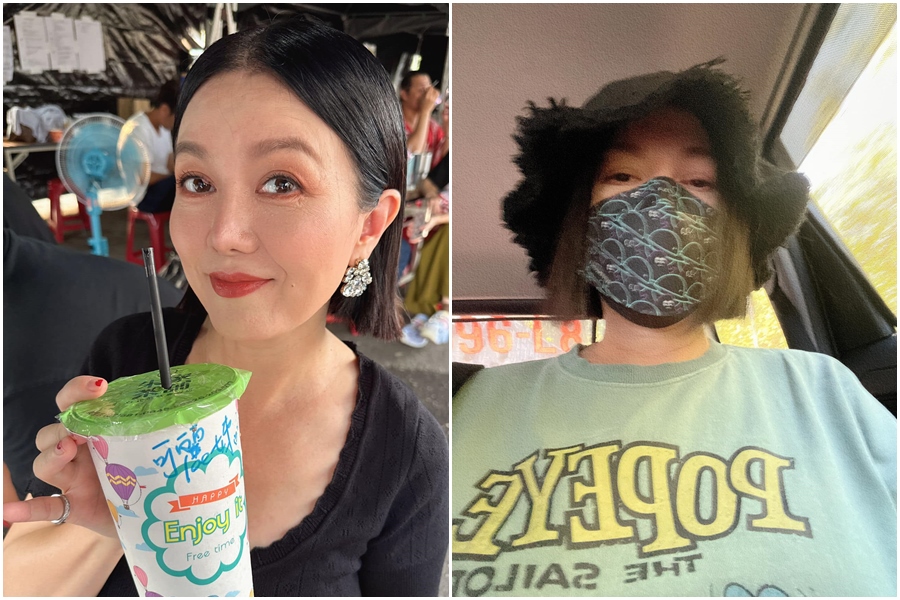 苗可麗日前搭計程車回家，結果司機在車上竟然跟她說「苗可麗也住這裡耶」。（翻攝自苗可麗臉書）