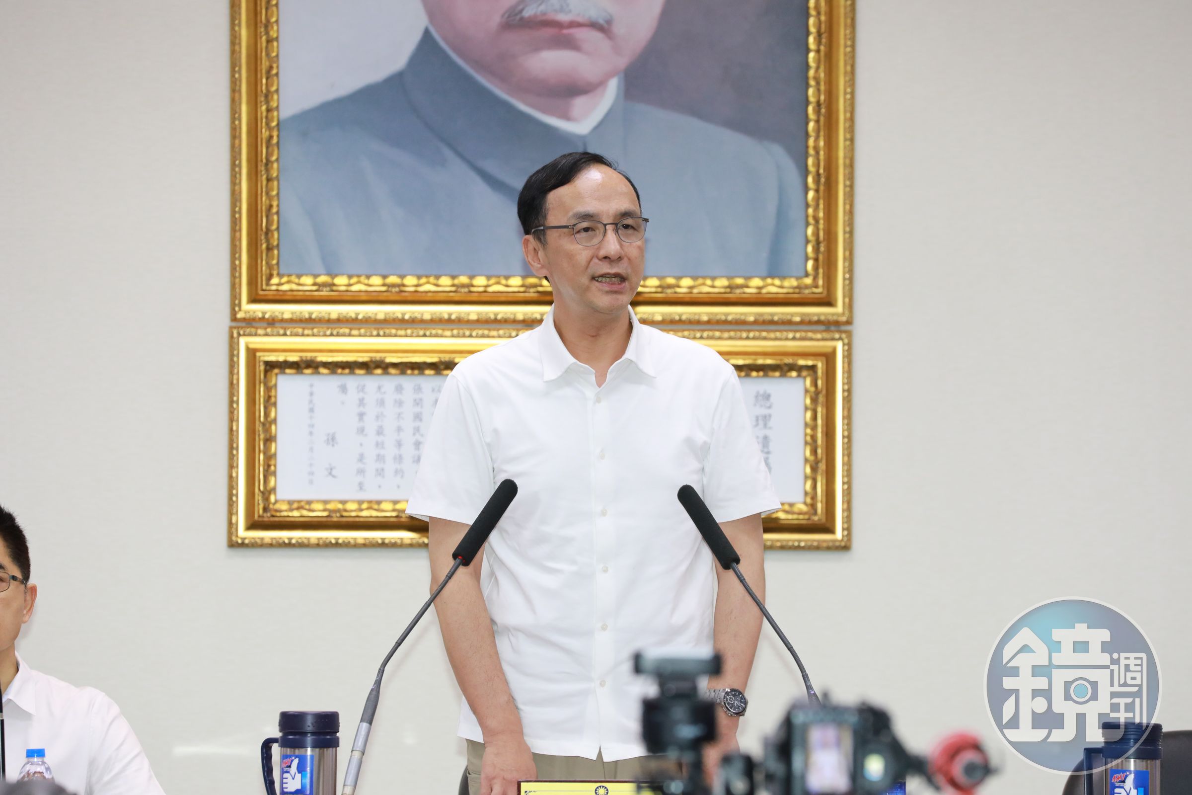 國民黨主席朱立倫表示,國民黨從來不放話,只跟民眾黨好朋友對話。(本刊資料照)
