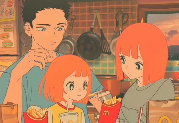 日本麥當勞的溫馨動畫廣告在歐美社群爆紅,一週就累積1.3億次觀看。(翻攝自日本麥當勞推特)