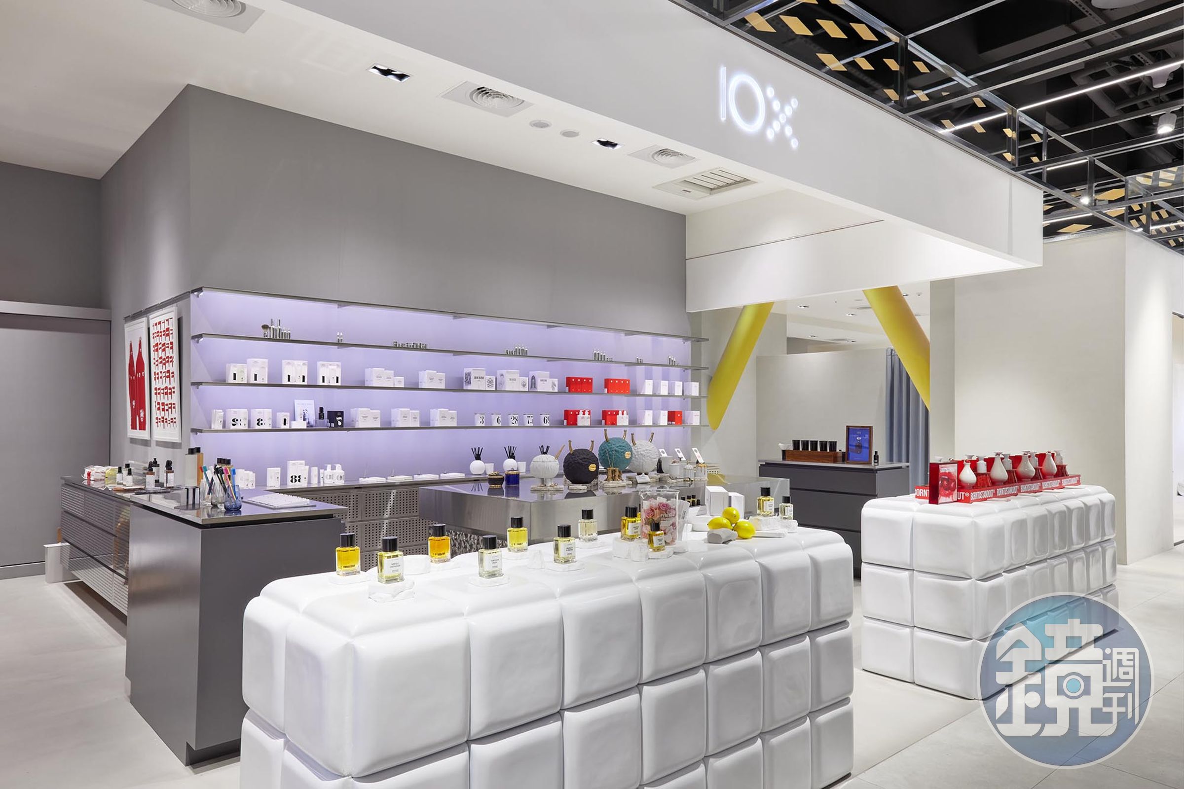 新光三越鑽石塔進駐了全台獨家的前衛潮流香氛選品店「10X」。（新光三越DIAMOND TOWERS提供）