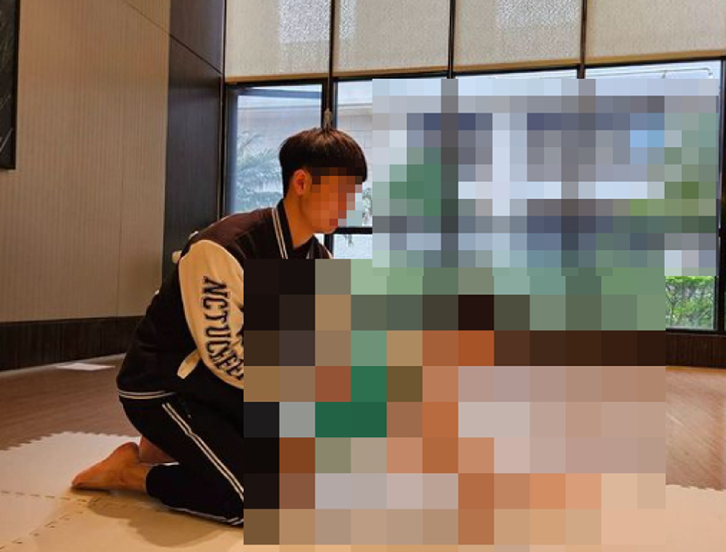 林男對體操教育有一套想法,時常po出教學照片。(翻攝林男IG)