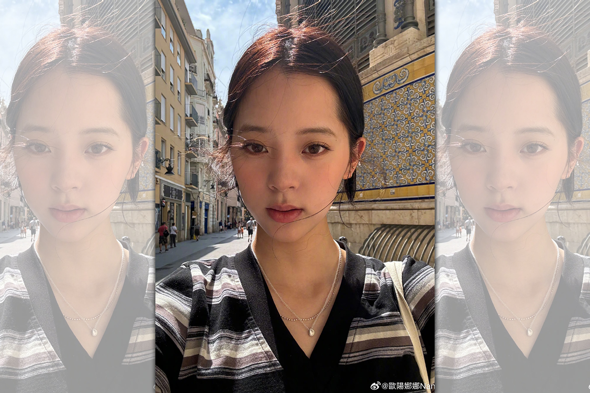 歐陽娜娜桃花不斷。（翻攝自歐陽娜娜微博）