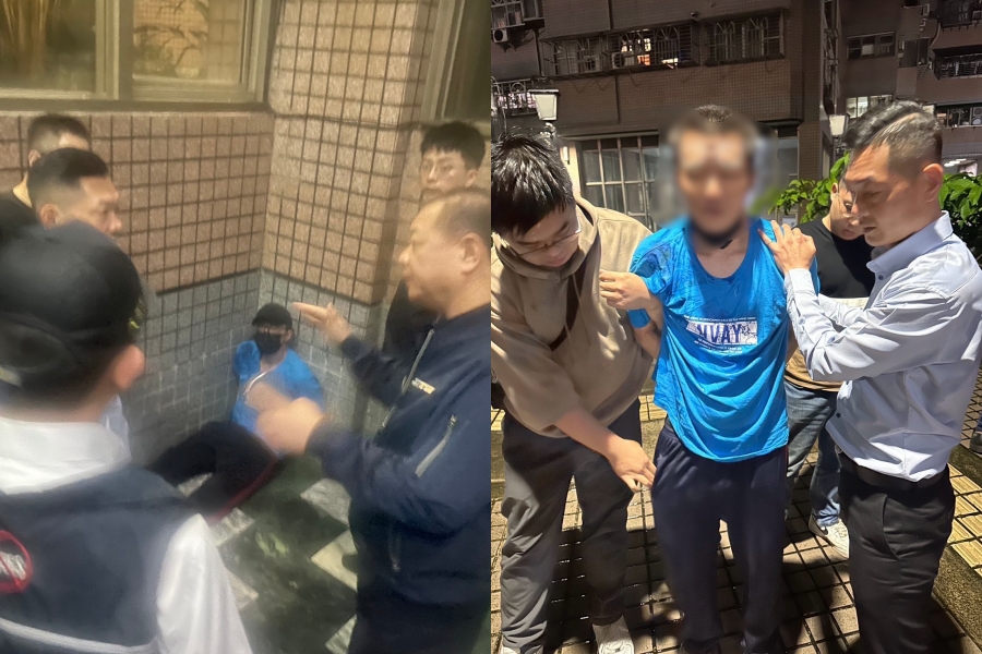 患有思覺失調症的戒護犯簡郁紘，今晚間在新北市新莊區被尋獲。（翻攝畫面）