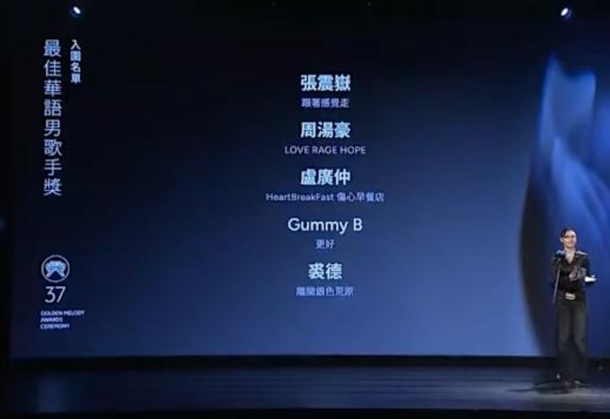 第37屆金曲獎今（13）日公布入圍名單，其中競爭最激烈的「最佳華語男歌手獎」再度成為外界焦點。