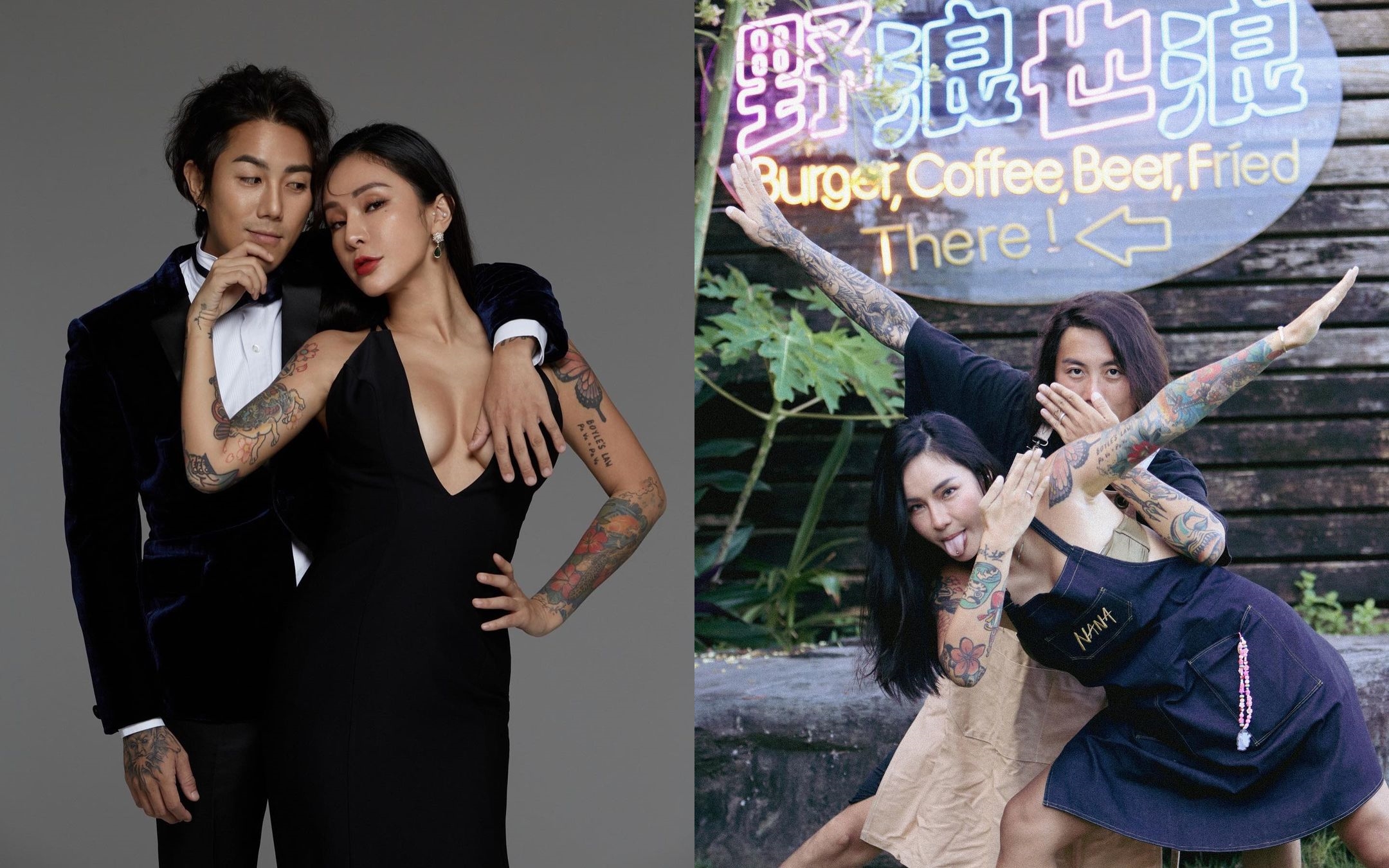 挺過外流風波，梁云菲：「希望不要再有任何意外發生。」旁為男友小銨。（翻攝IG）