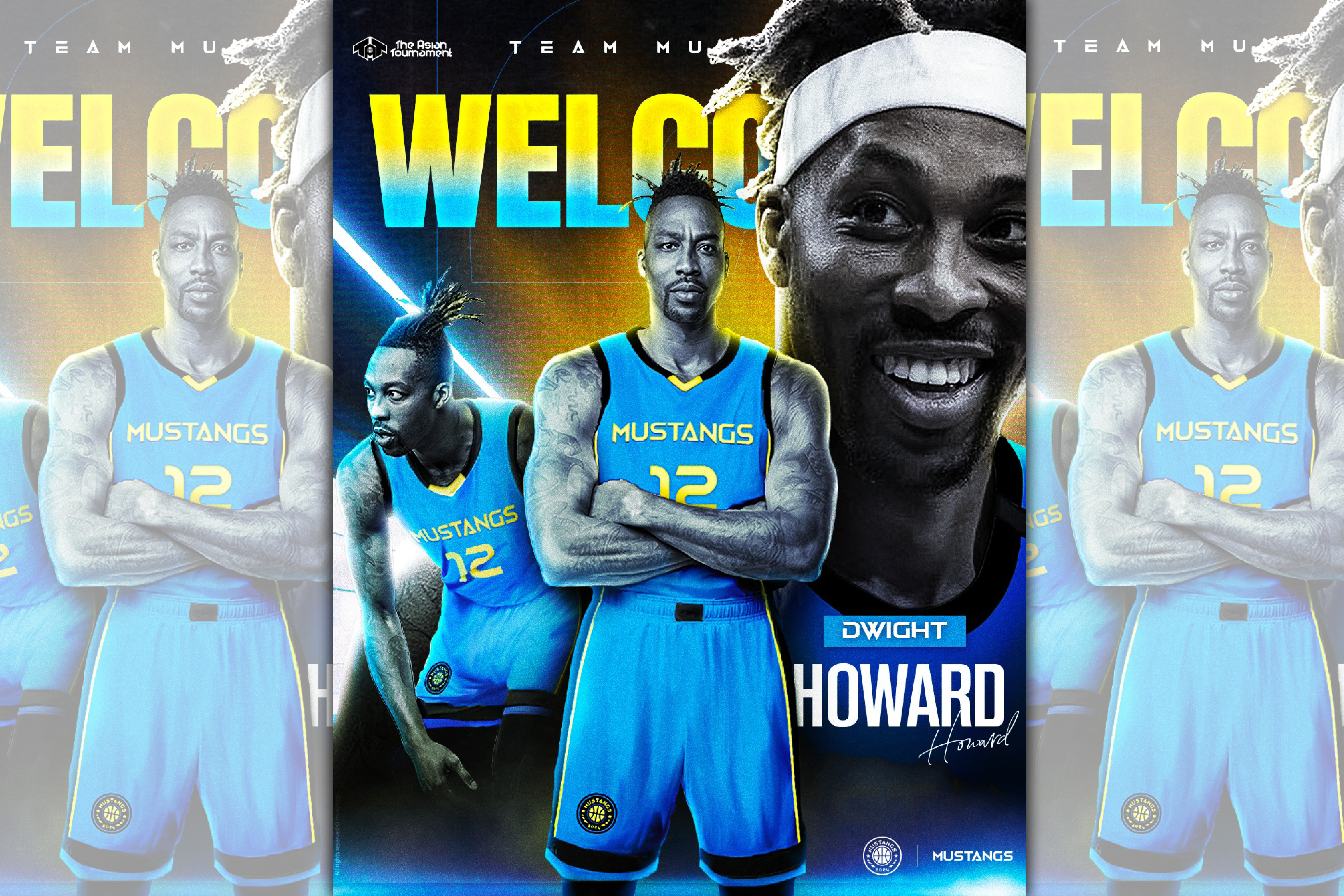 「魔獸」霍華德確定加盟台灣野馬隊，7月26日將重返寶島獻藝。（翻攝自Taiwan Mustangs Men’s Basketball Team臉書）