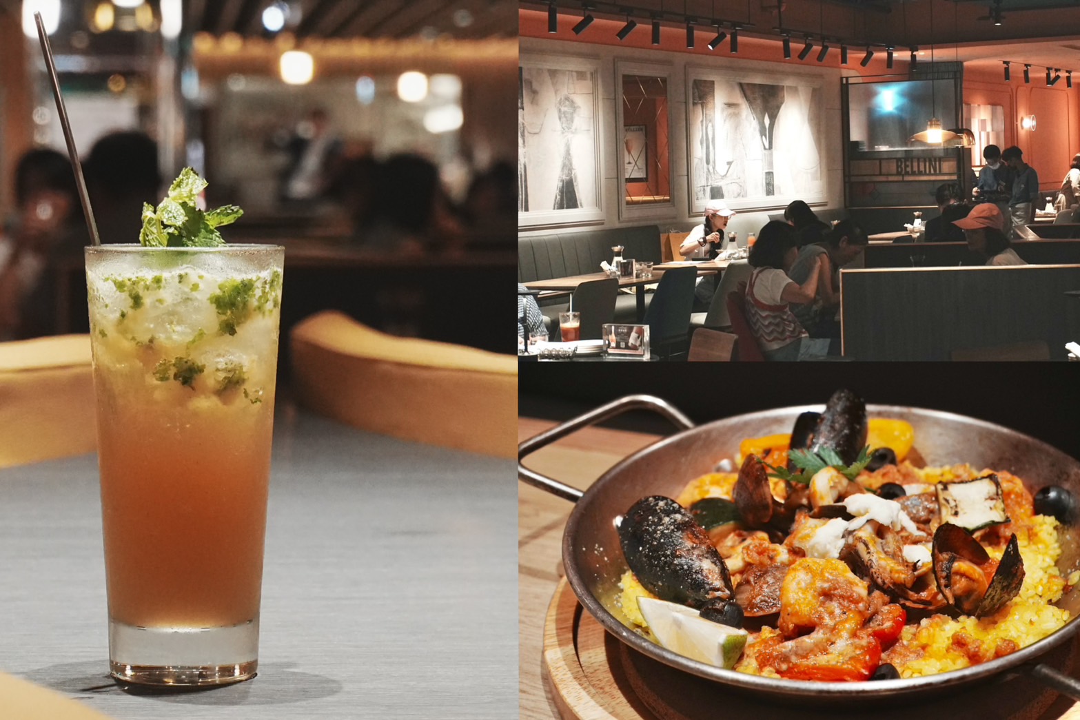 「BELLINI Pasta Pasta」京站店裝修2個月後重新開幕，推出當店限定精品調酒酒單。