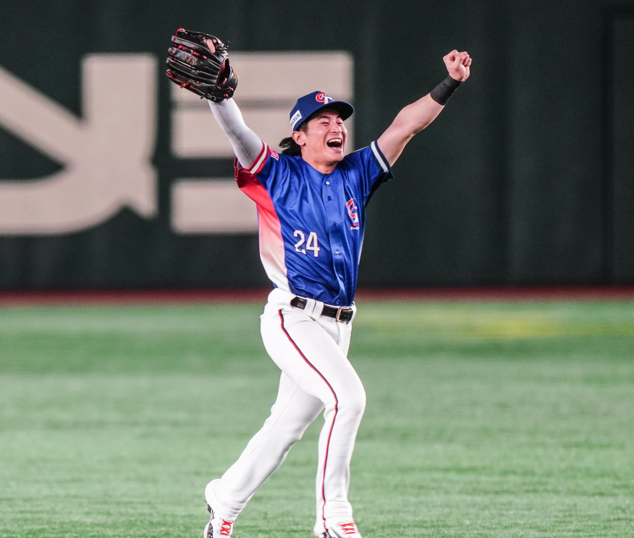 台灣隊隊長陳傑憲此次在世界棒球12強賽表現亮眼。（翻攝統一獅臉書）