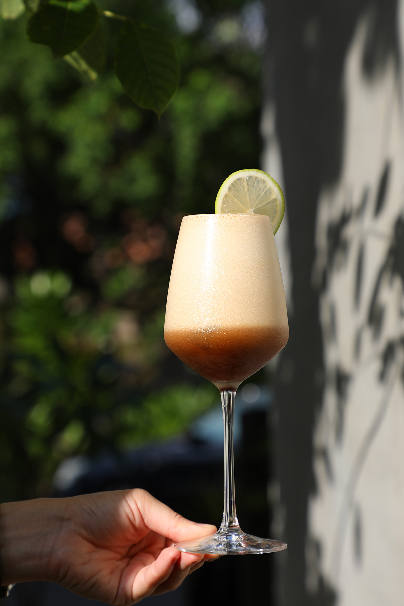 「青檸泡泡」泡沫綿密，讓人很容易一飲而盡。（150元／杯）