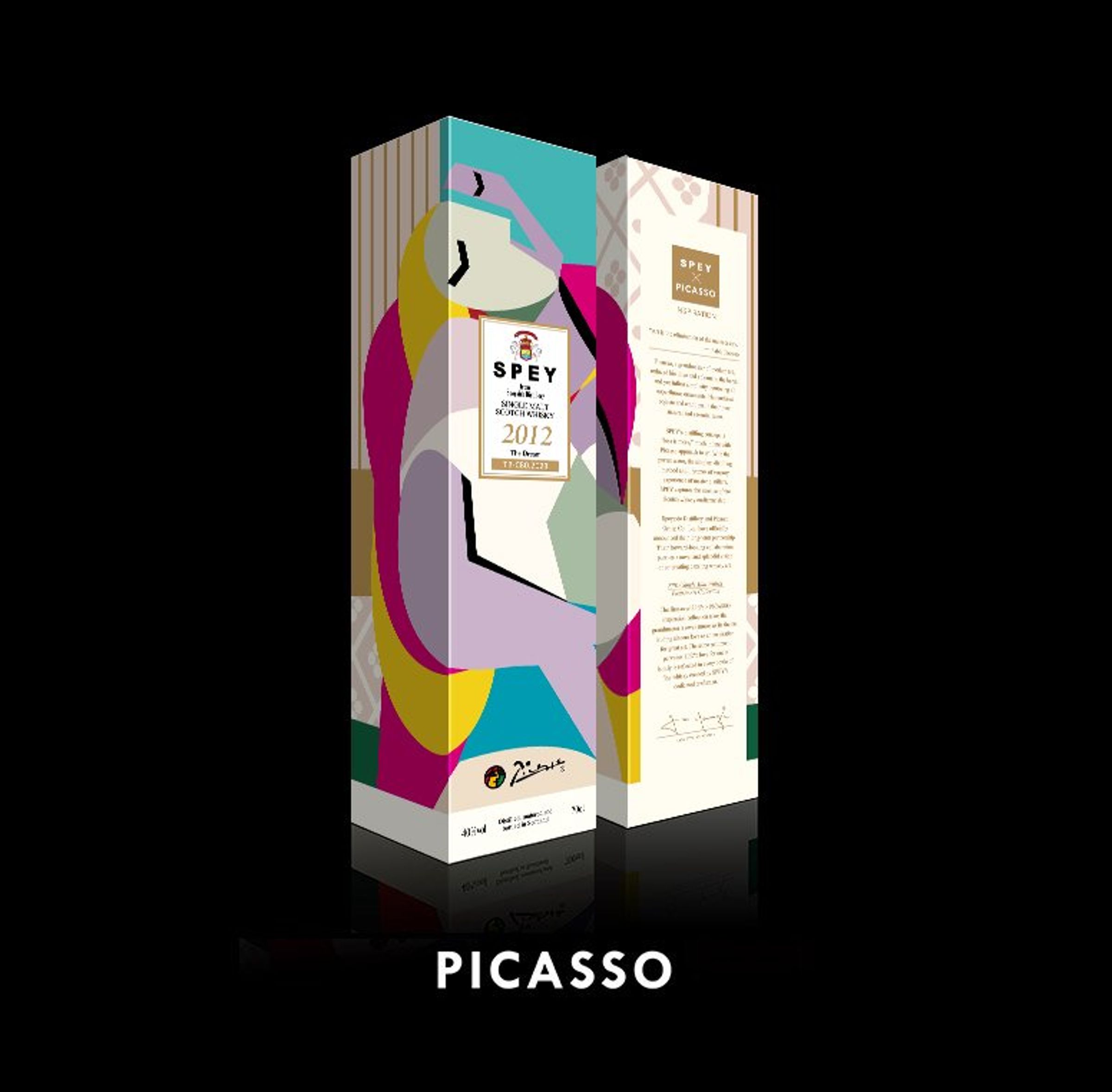 SPEY X PICASSO 2012年《夢》 類別：單一麥芽威士忌 產區：蘇格蘭斯佩賽區 特色：受到畢加索畫作中甜美醉人的氛圍所啟發，SPEY X PICASSO ® 2012年夢選用被譽為「歲月恩賜的甜酒」，超過30年的 Colheita 波特桶進行陳釀，以波特桶與波本桶創新勾兌，散發出獨有的堅果巧克力香甜，伴隨著迷人木質麥芽香。 酒精：40% 建議售價：約NT$1,899