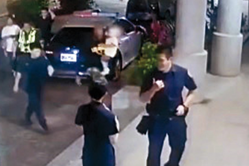 去年5月戴維斯和前妻爆發拉扯衝突，造成前妻雙手挫傷，被提告家暴傷害案。（翻攝自愷銳運動行銷IG）