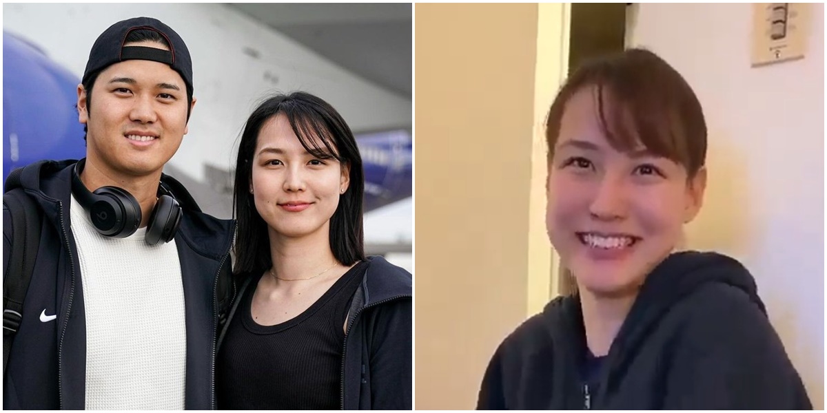 大谷翔平（左圖左）愛妻田中真美子（左圖右）真面目曝光，昔日受訪片段被網友挖出。（左圖翻攝自道奇IG，右圖翻攝自推特@suman_pakad）