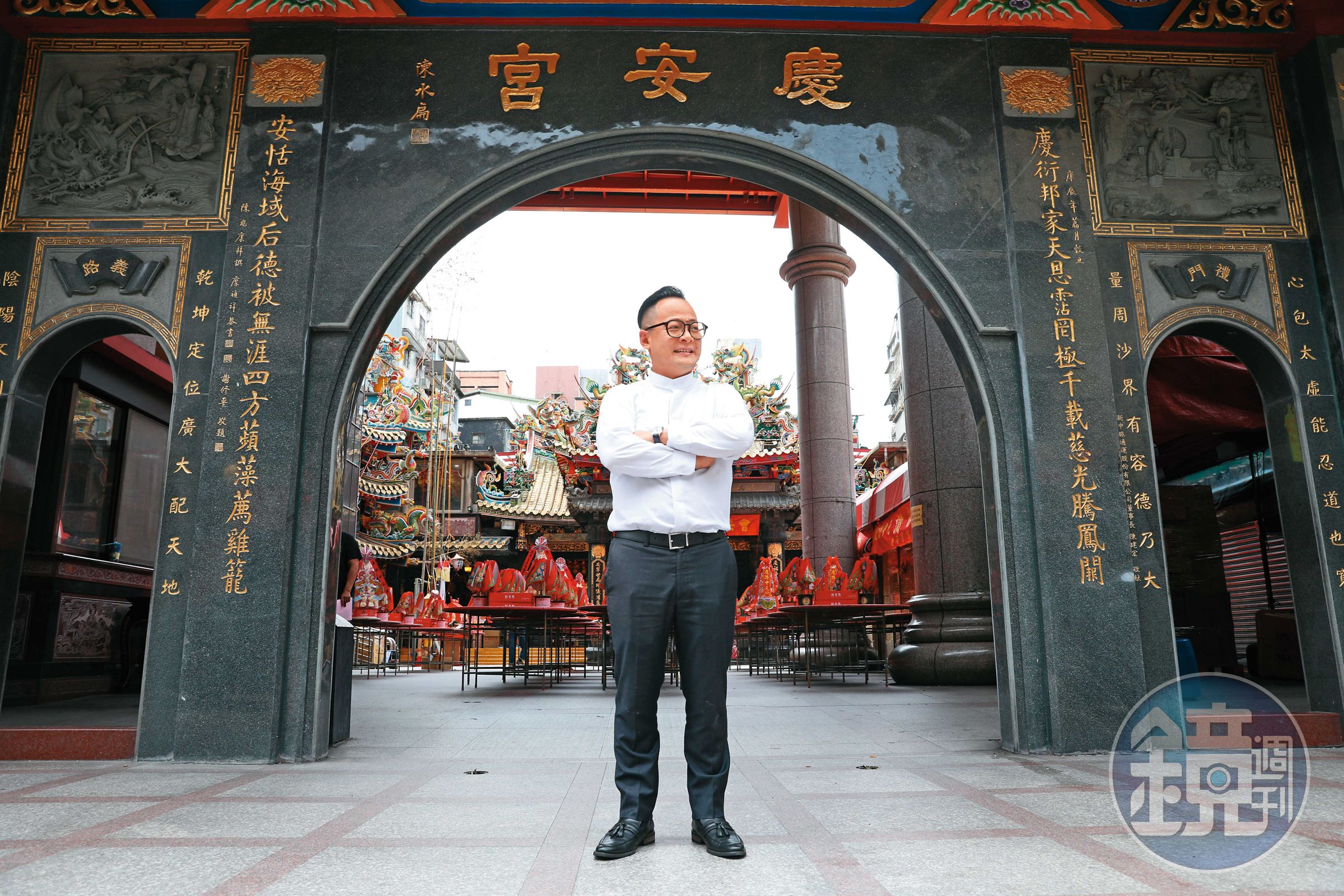 慶安宮是基隆的信仰中心,童子瑋也可說是在這裡長大。