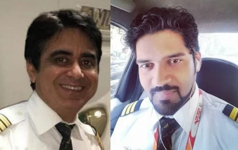 260條人命背後，是偶然還是蓄意？機長薩柏瓦爾（左）被外媒爆料長年心理不穩，曾多次病假飛行中斷。右為副機師昆德。（翻攝自X）