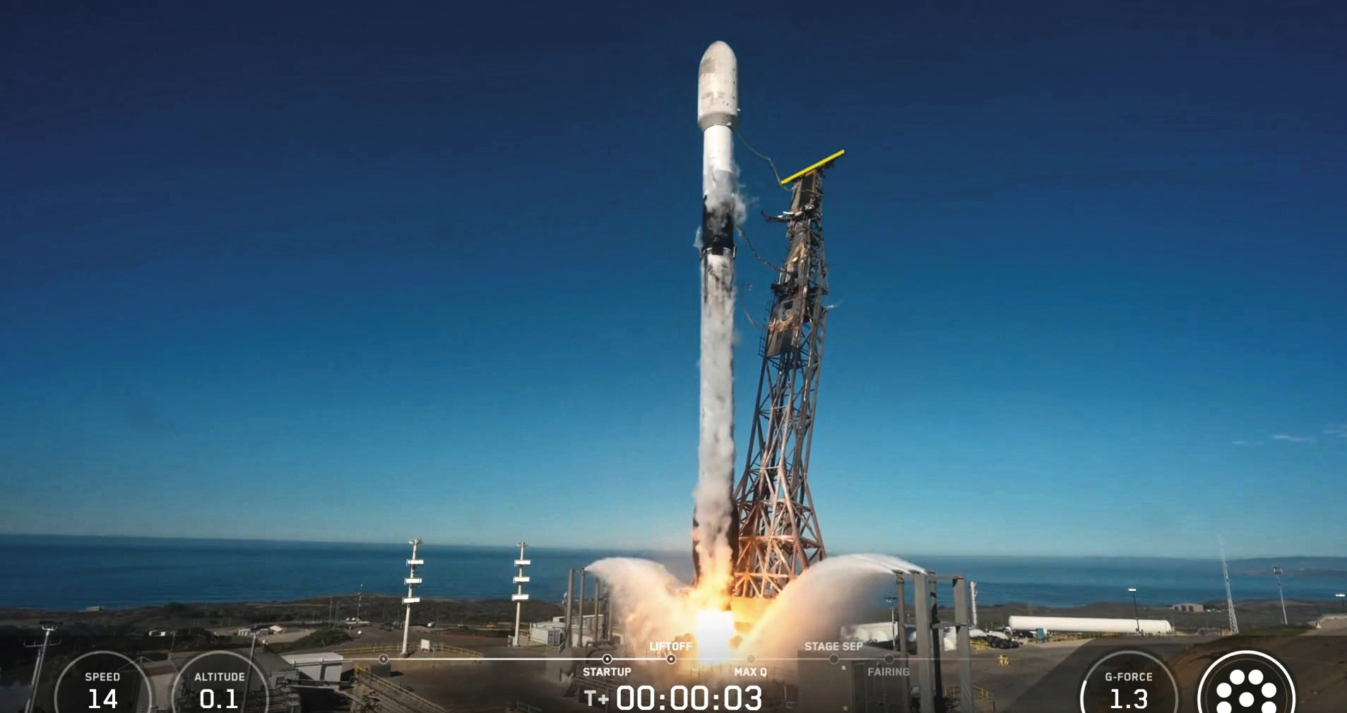 台灣首顆自製的福八「齊柏林衛星（FS-8A）」，去年11月底搭載SpaceX獵鷹九號火箭成功發射，已升空執行任務。（翻攝國科會臉書）