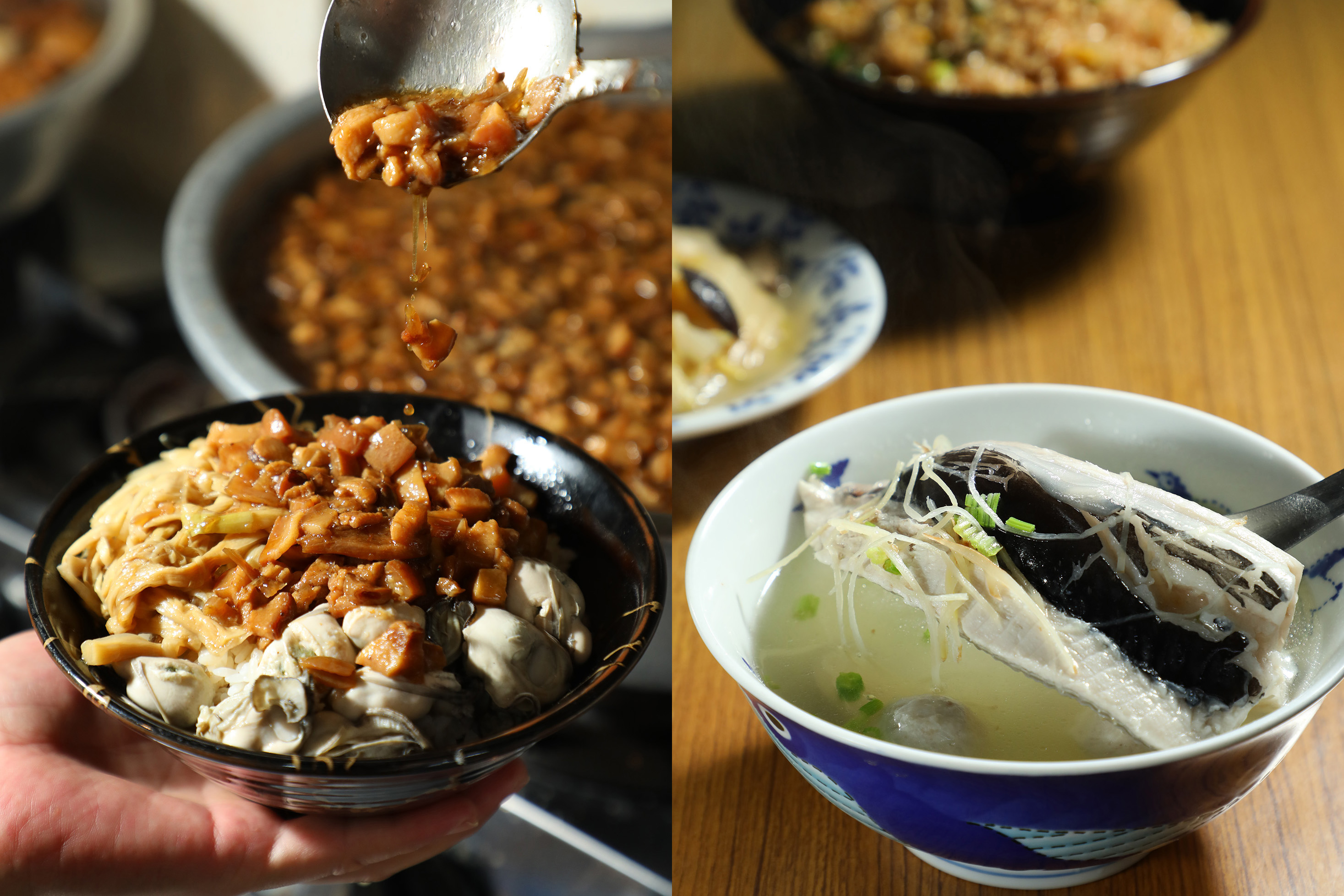 「台南虱目魚飯桌」把最道地的台南滋味，包括虱目魚湯、蚵仔肉燥飯等好料帶進恆春小鎮上。