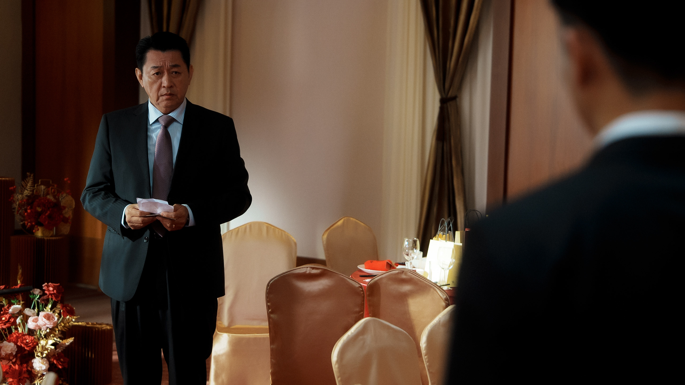 《雙囍》庹宗華飾演劉冠廷的父親，父子倆有不少矛盾與衝突。（水花電影提供）