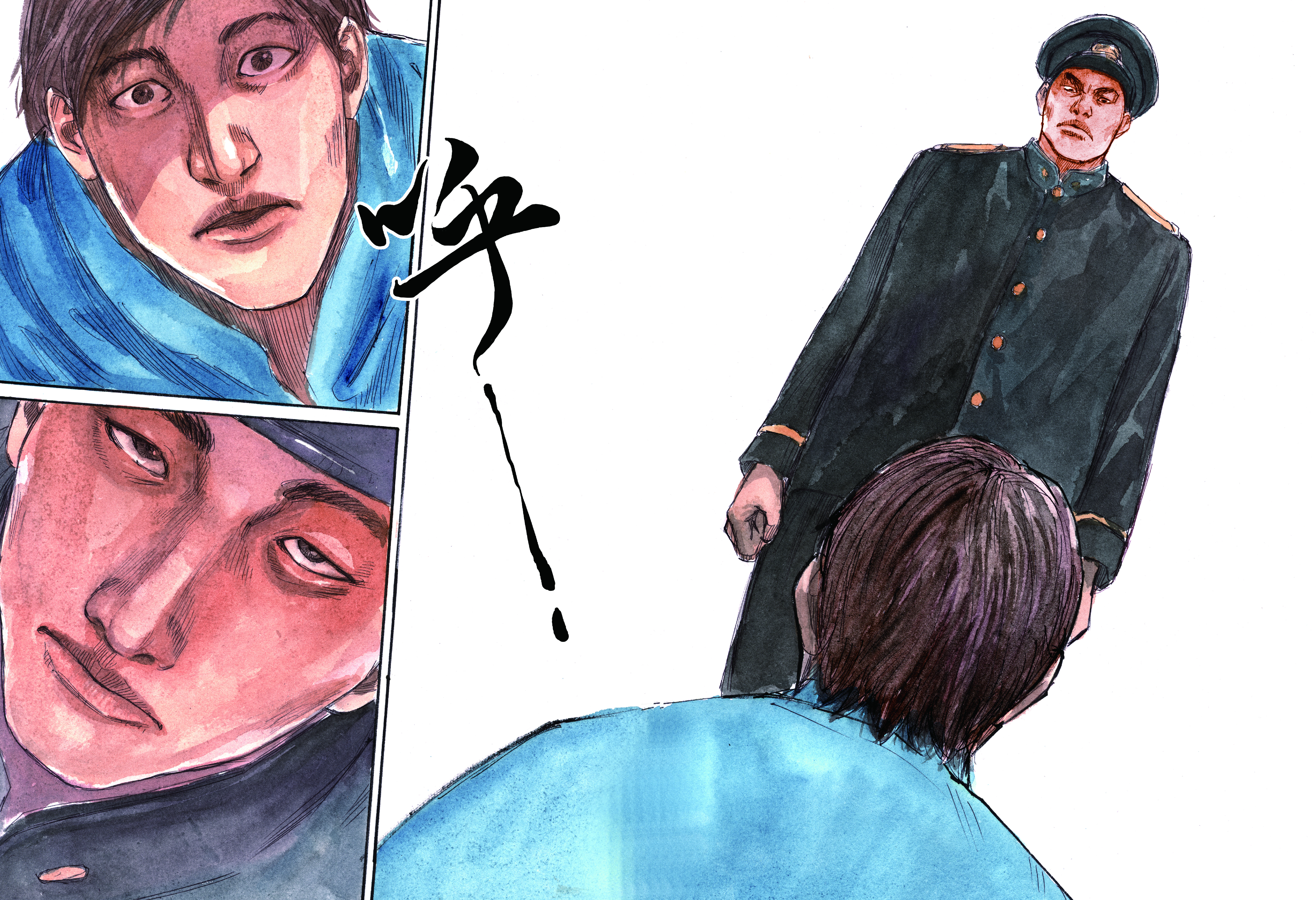 阮光民有豐富的文學轉譯漫畫經驗，圖為漫畫《一桿秤仔》。（前衛出版社提供）