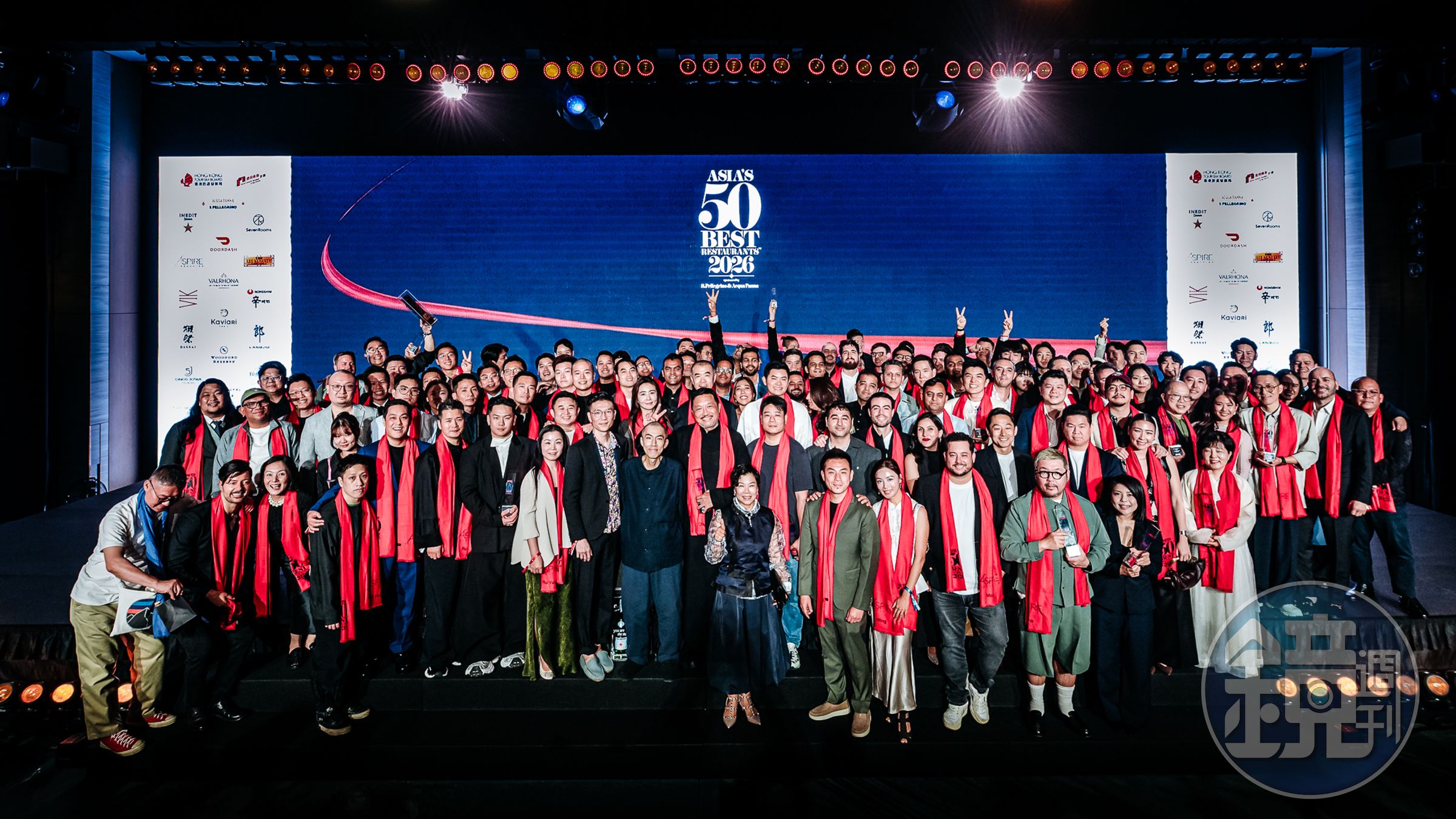 2026年的亞洲50最佳餐廳頒獎典禮，於3月底在香港舉行，第一、二名分別由香港的大班樓與永WING包辦。（亞洲50最佳餐廳提供）