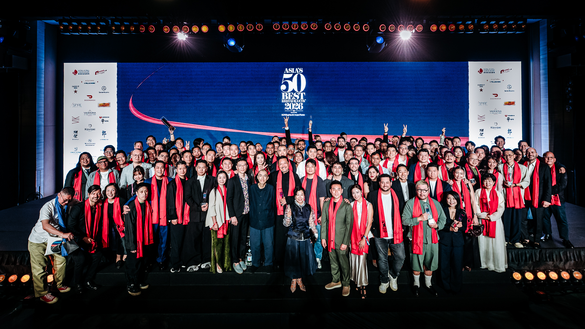 2026年的亞洲50最佳餐廳頒獎典禮，於3月底在香港舉行，第一、二名分別由香港的大班樓與永WING包辦。（亞洲50最佳餐廳提供）