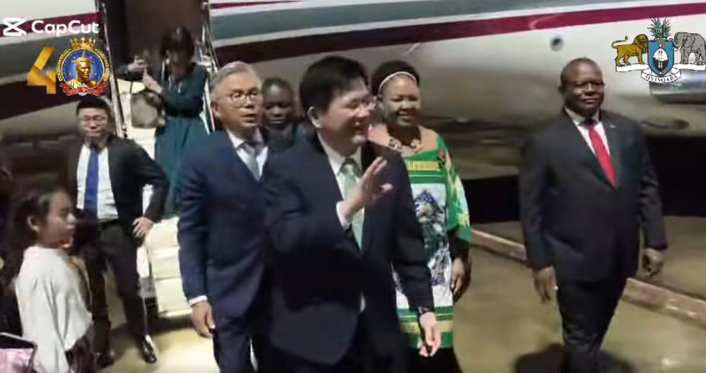 林佳龍以我國特使身分抵達史瓦帝尼，出席史瓦帝尼「雙慶」國家慶典活動。（翻攝史瓦帝尼政府臉書）