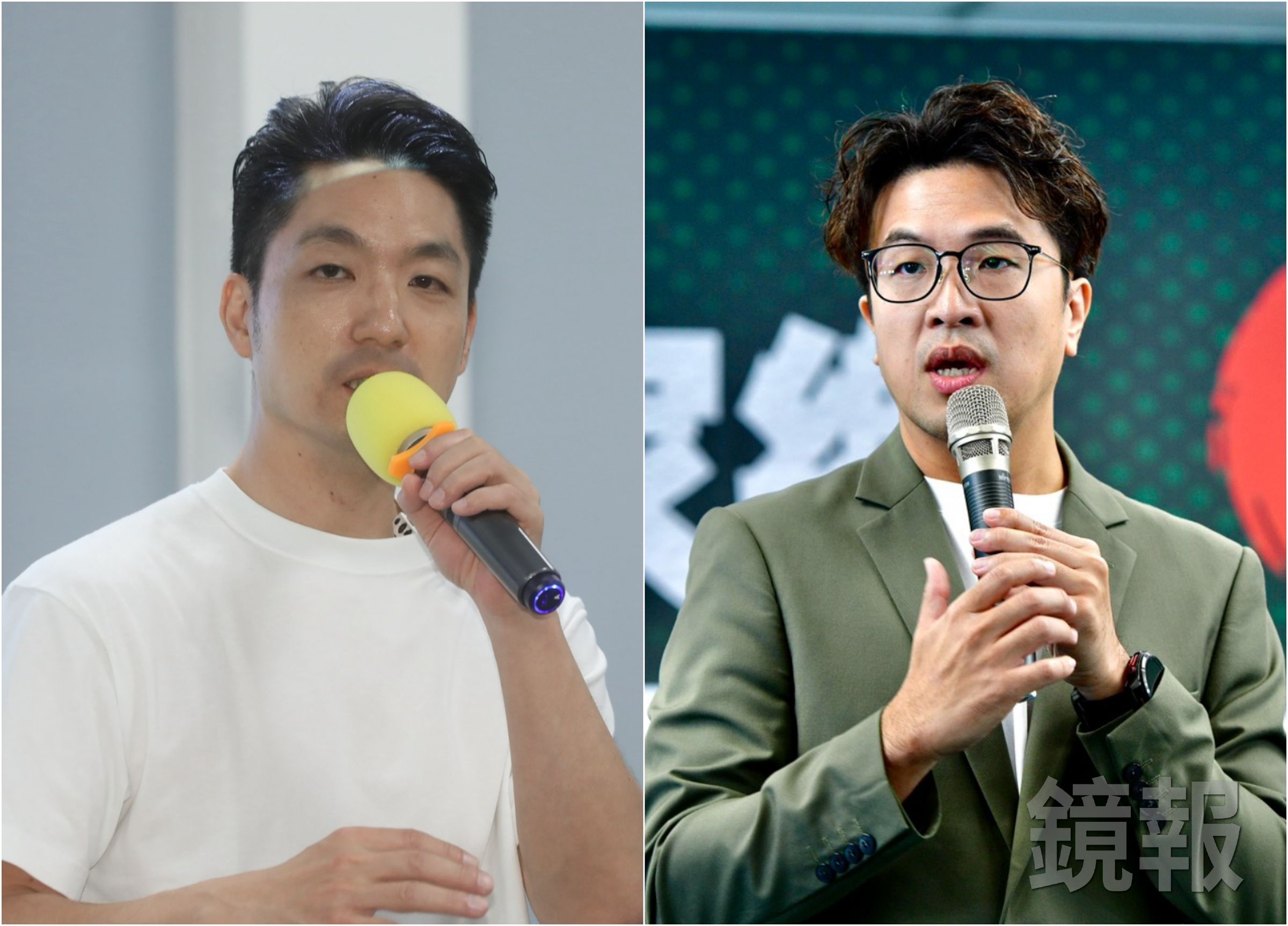 蔣萬安、沈伯洋近日都被問到關於20年後的台北這一題,2人回答的方向也大不相同。(鏡報林煒凱、李智為)