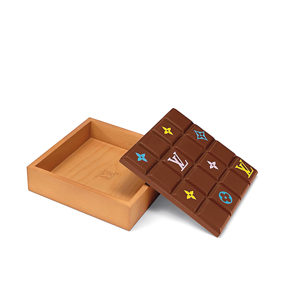 LOUIS VUITTON Chocolate Box,以假亂真的巧克力收納盒,絕對是家中亮點。NT$54,000(翻攝自LOUIS VUITTON官網)