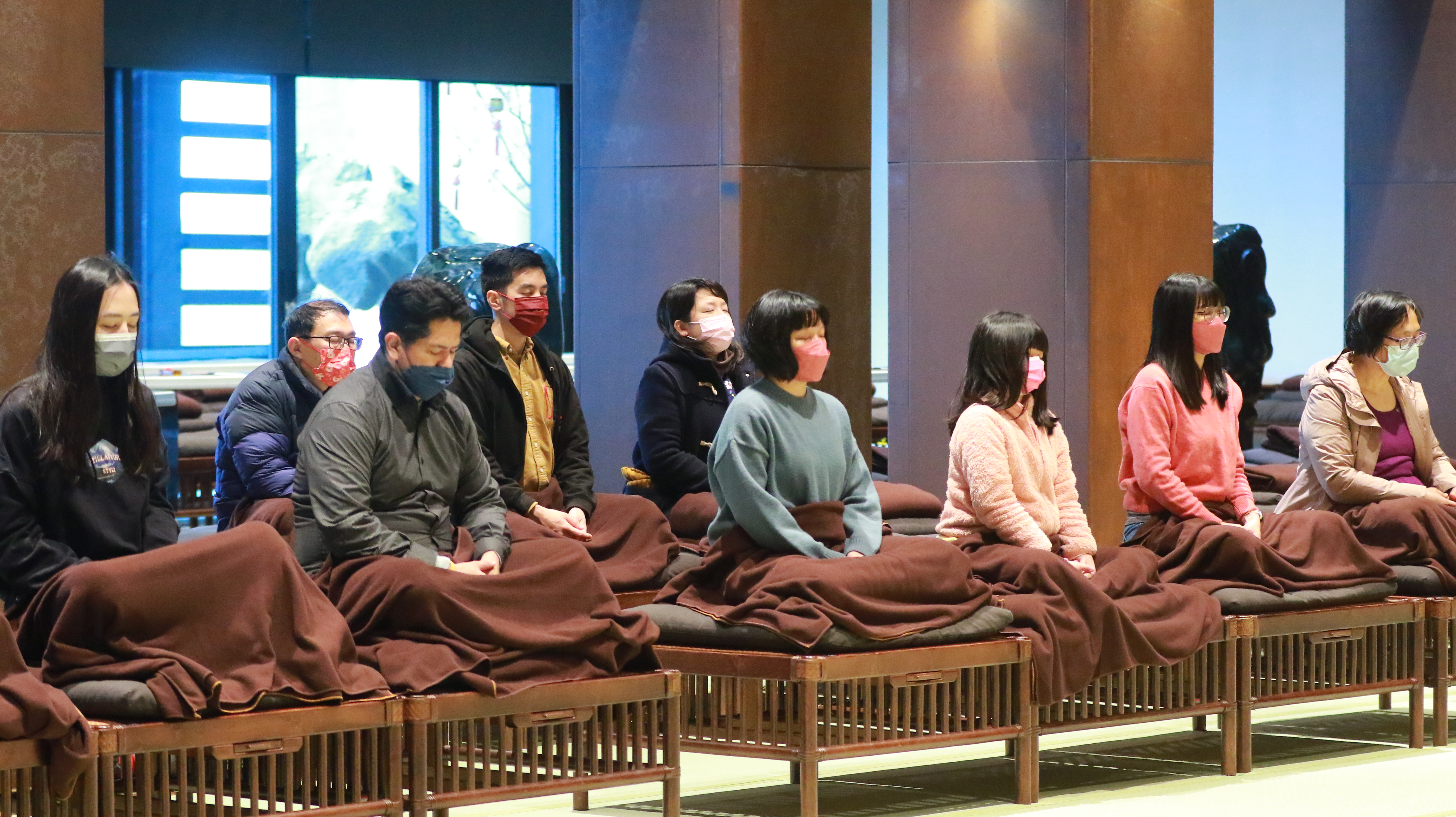 在禪堂可體驗九分禪。（靈鷲山佛教教團提供）