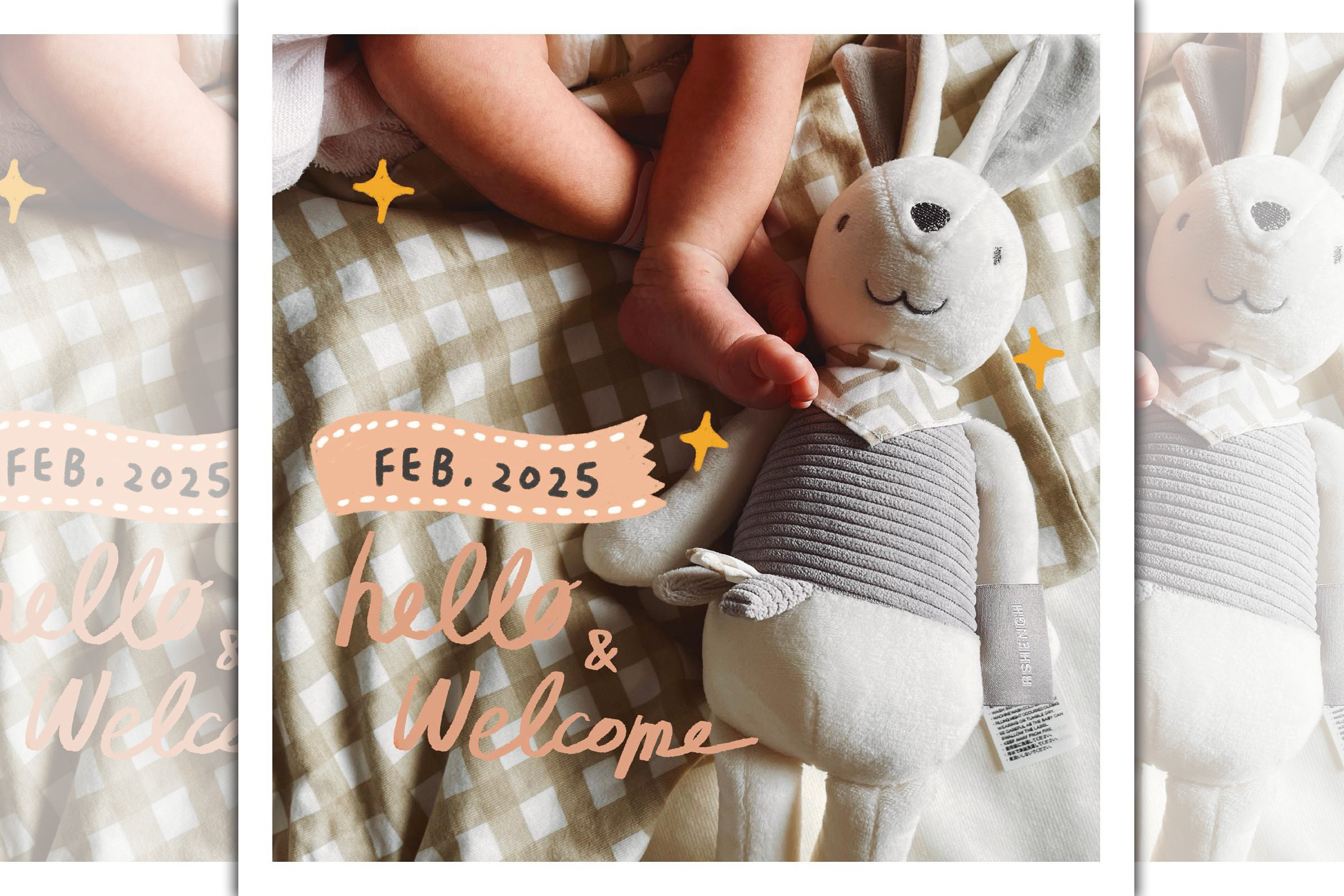 宇宙人貝斯手阿奎在INS報喜，迎接女兒誕生，一子一女湊成好。（翻攝阿奎INS)