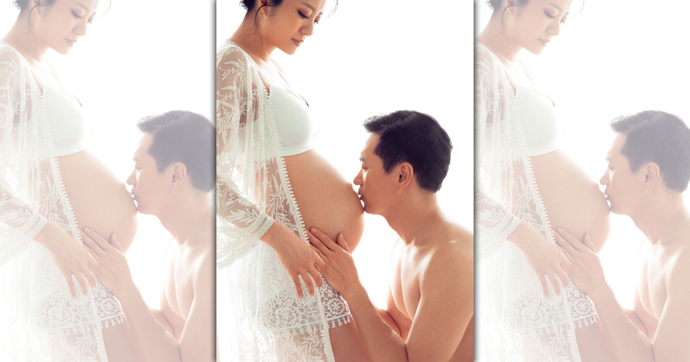 安以軒和老公拍攝孕婦寫真,當時愛得高調,如今悄悄避掉。(翻攝自安以軒臉書)