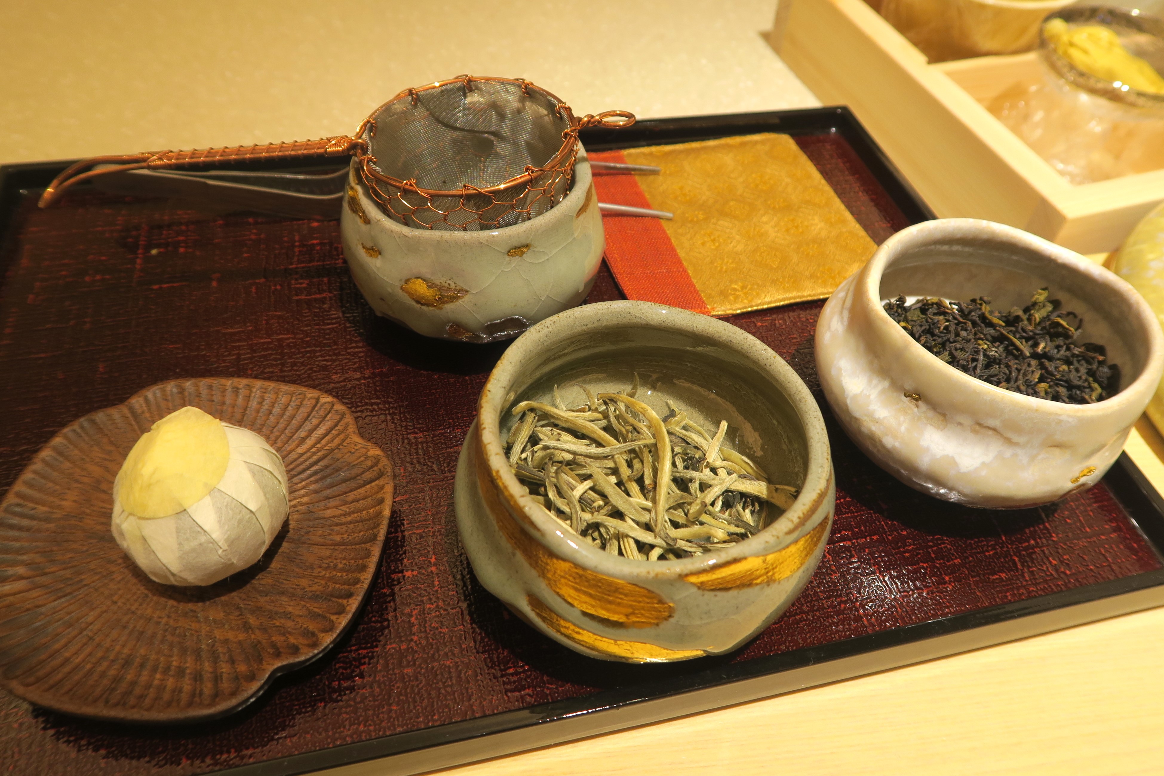 套餐中的Tea Paring,可以喝到主廚精心搭配的3種茶款。