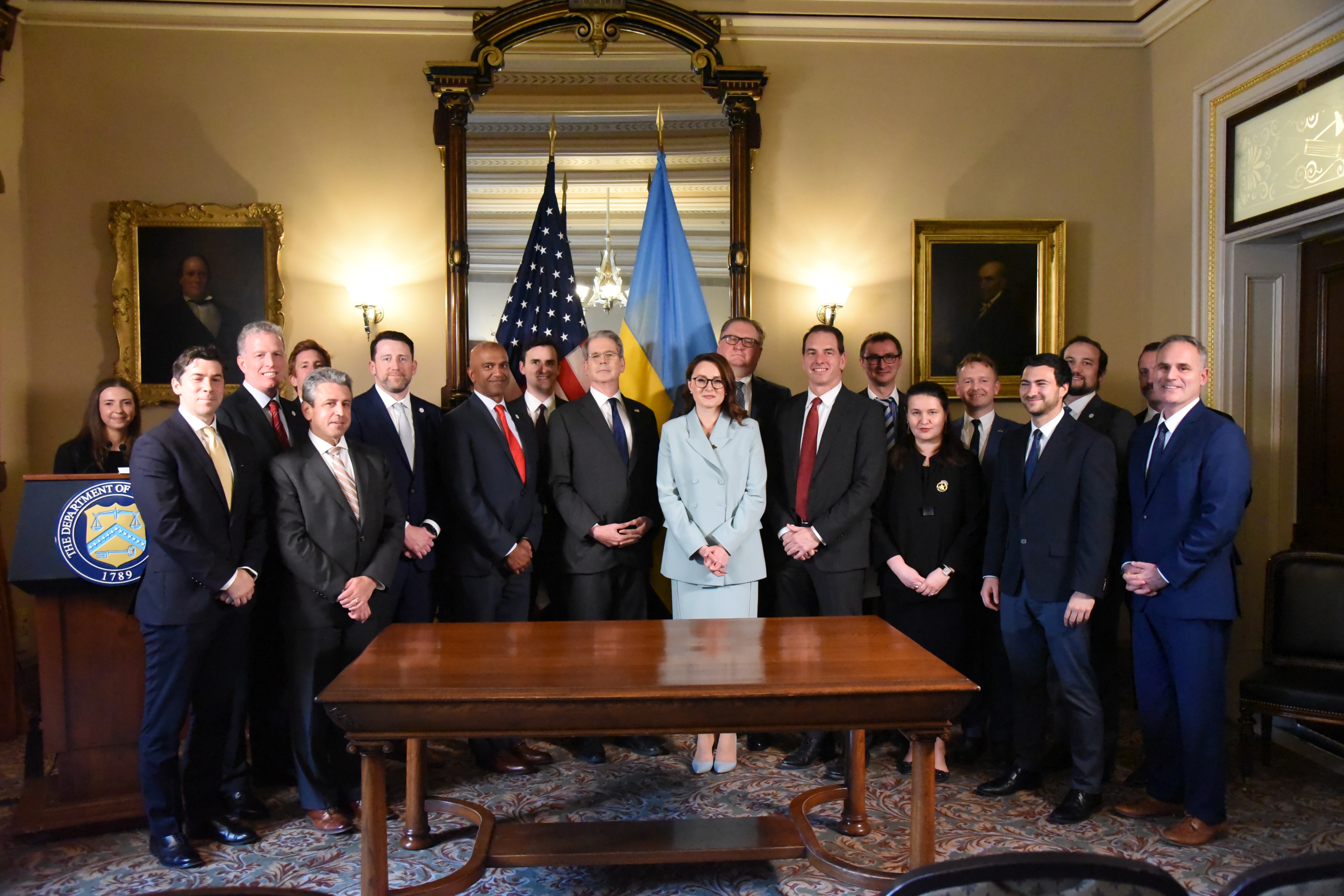 美國與烏克蘭4月30日簽署「經濟夥伴關係」協議。（翻攝自X@Svyrydenko_Y）