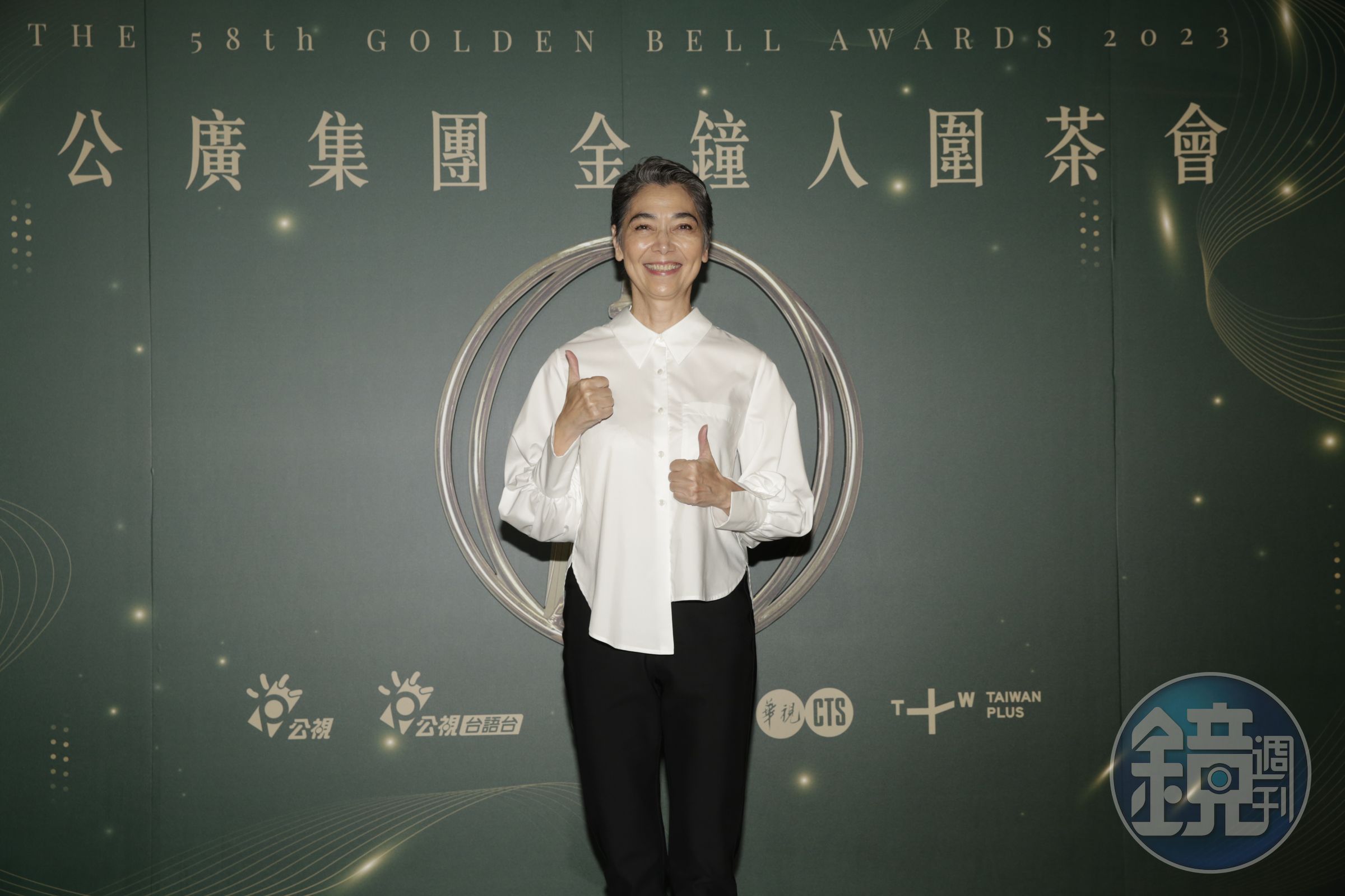賴佩霞不接受平面聯訪，只願談入圍心情。