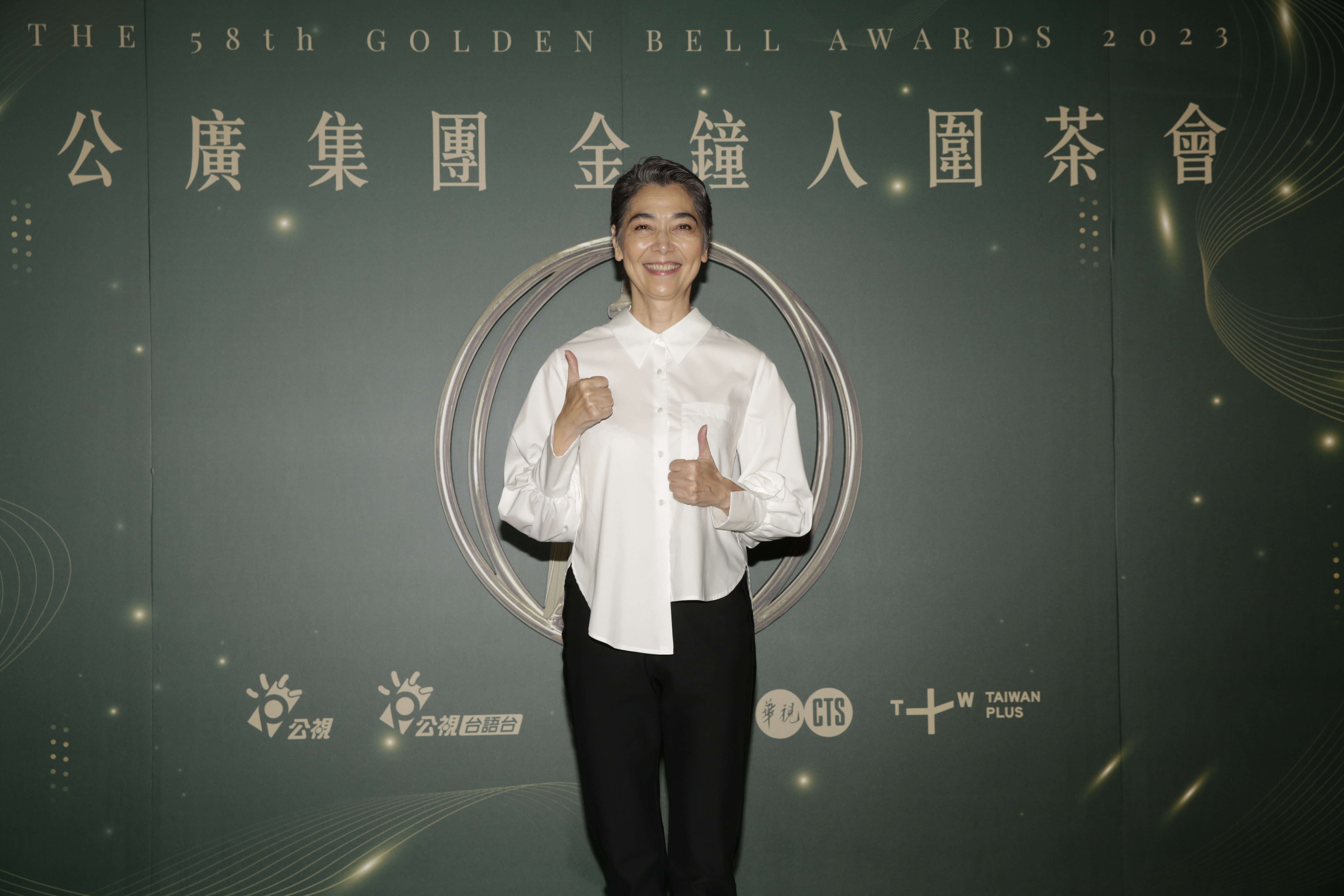 賴佩霞不接受平面聯訪,只願談入圍心情。