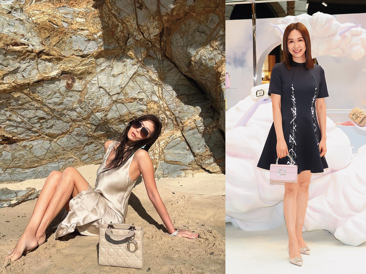 蔡依珊（右圖）走「白道」，有雙又直又白的美腿，她感謝父母的基因。／孫芸芸（左圖）搞「黑道」，44歲的她勤跑海邊，炭烤「嬌阿咖」。（翻攝自孫芸芸IG）