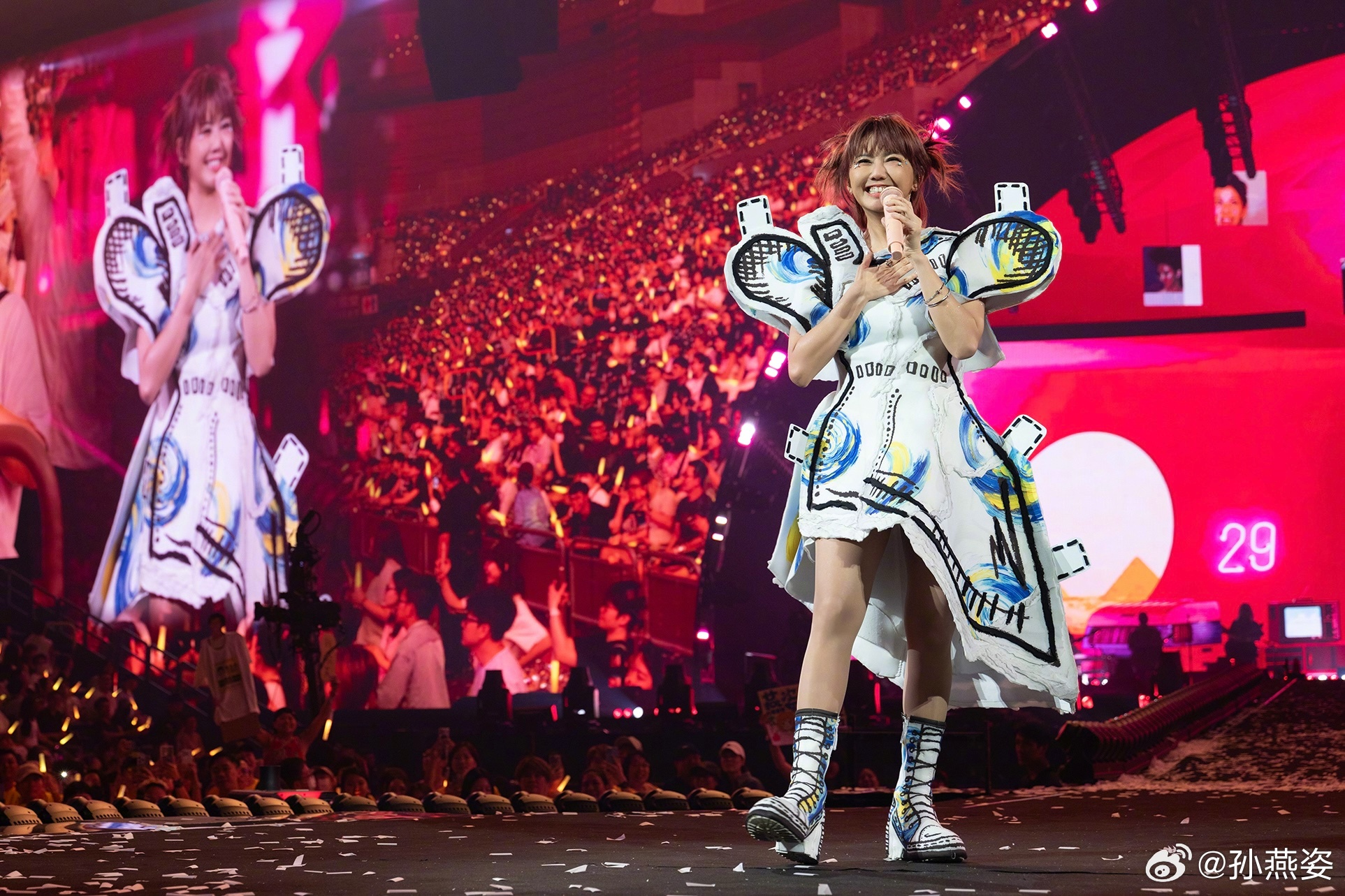 5月孫燕姿將前進大巨蛋開唱，想必引起搶購門票風潮。（孫燕姿微博）