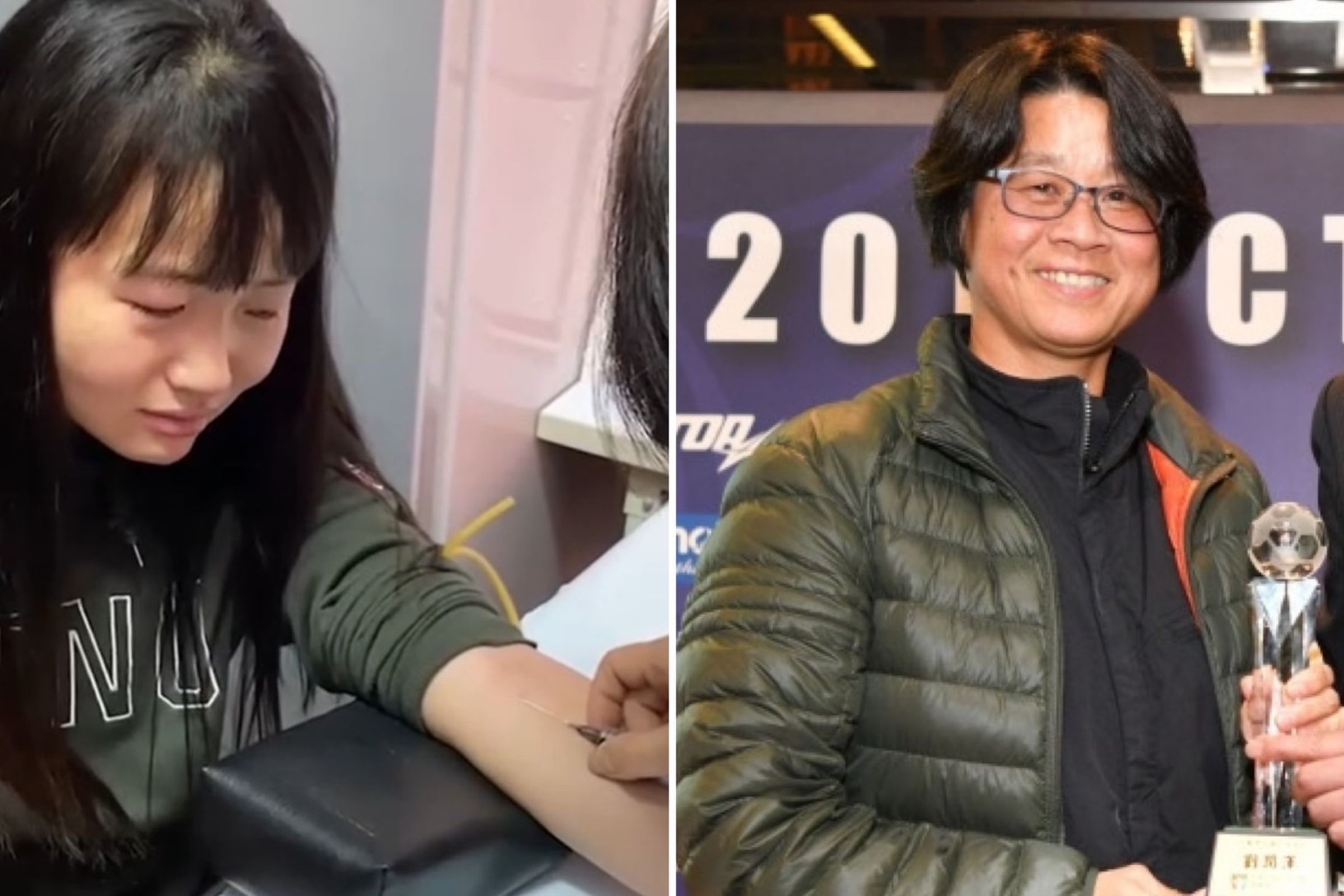 周台英(圖右)飆罵學生50秒震撼錄音曝,冷血嗆她大一、大二就該退學了。(翻攝簡生Threads、足協官網)
