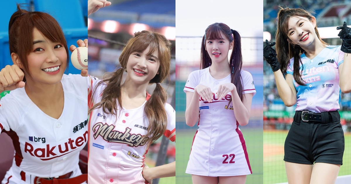 4名樂天女孩陳伊（左起）、孟潔、李恩菲、林穎樂涉嫌私接活動牟利。（翻攝自陳伊、孟潔、李恩菲、林穎樂臉書）