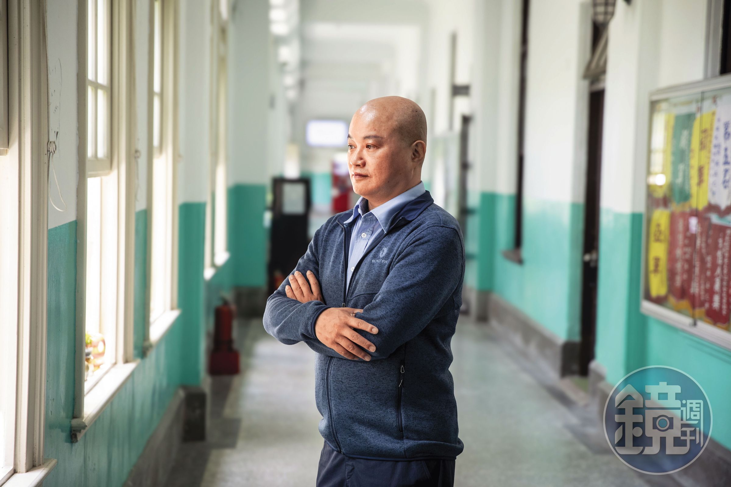 太陽花學運期間,楊聰榮曾在師大校內聲援學生參與社會運動。圖為楊聰榮在師大接受採訪。