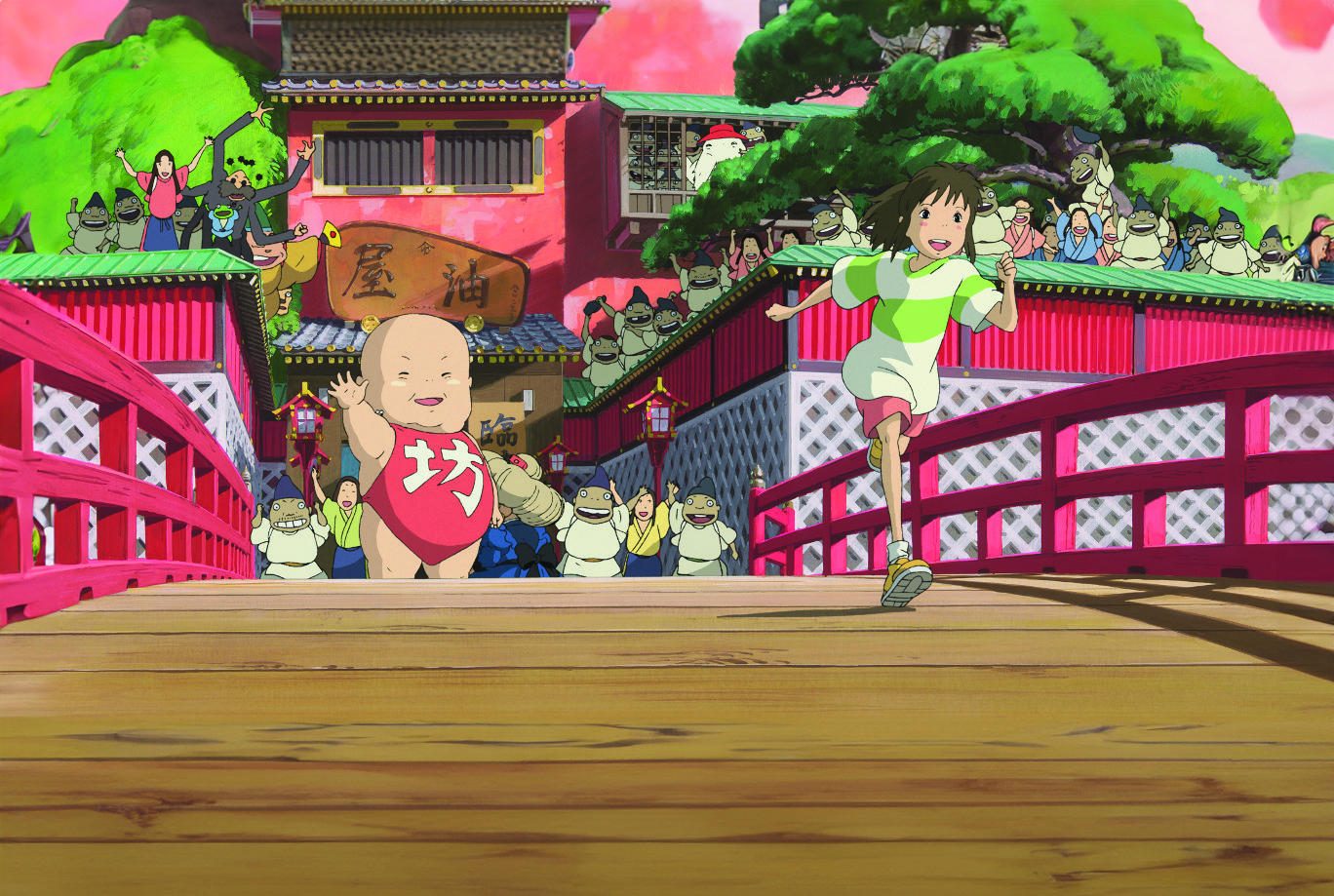 《神隱少女》因誤傳取景九份，深獲台灣人喜愛，之前鈴木敏夫接受台媒訪問再次公開澄清與九份無關。（甲上提供）  