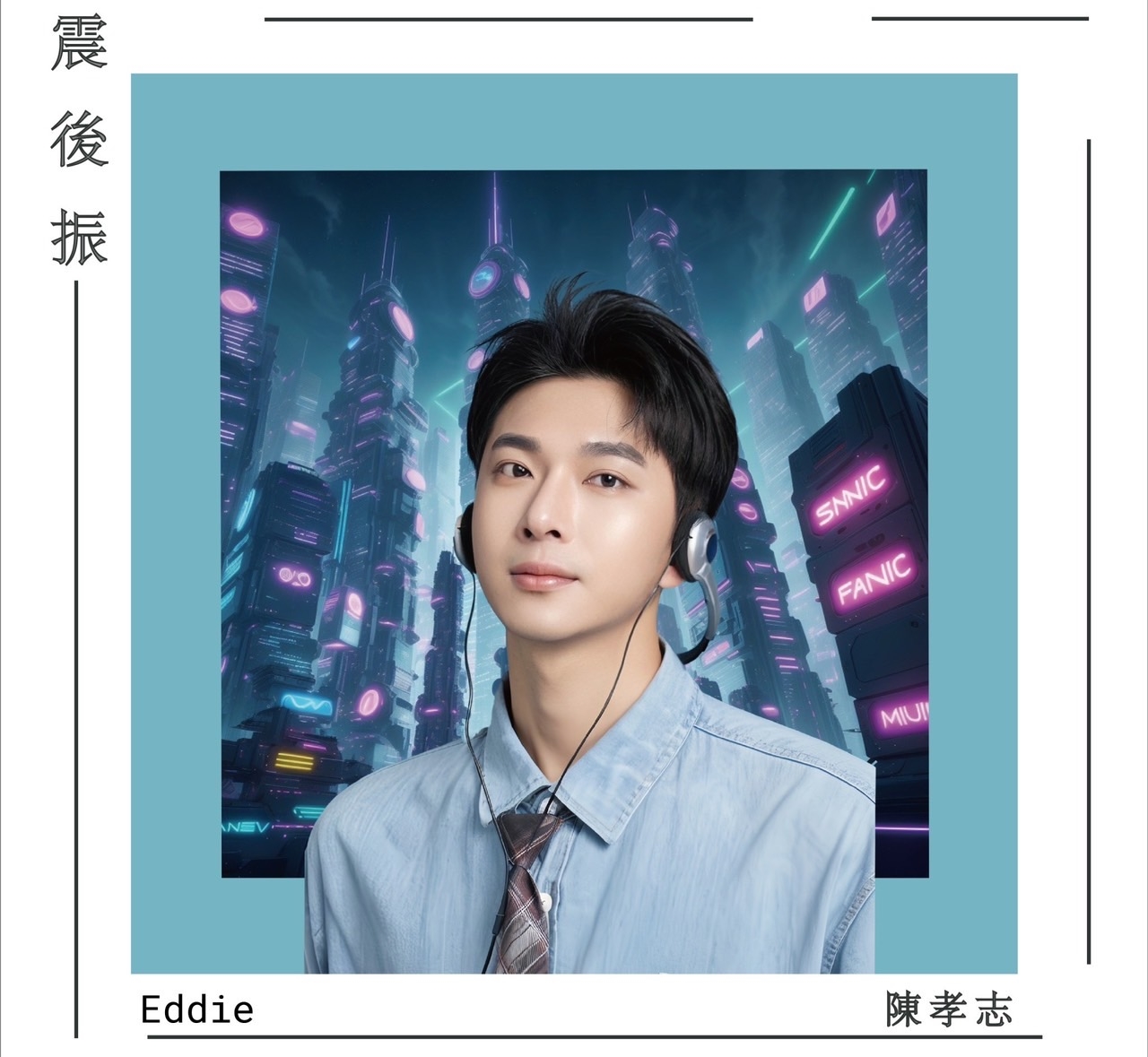 陳孝志為地震災情創作歌曲。（陳孝志提供）