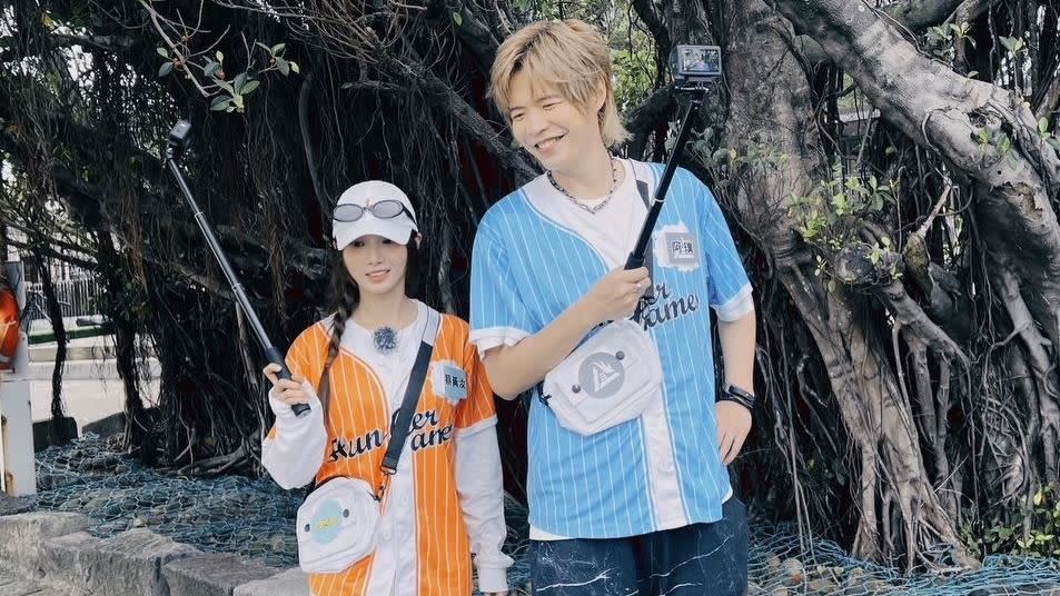 阿璞與蔡黃汝認愛10年，最近在節目難得同框。（翻攝自IG @hunger.games.ctvshow）