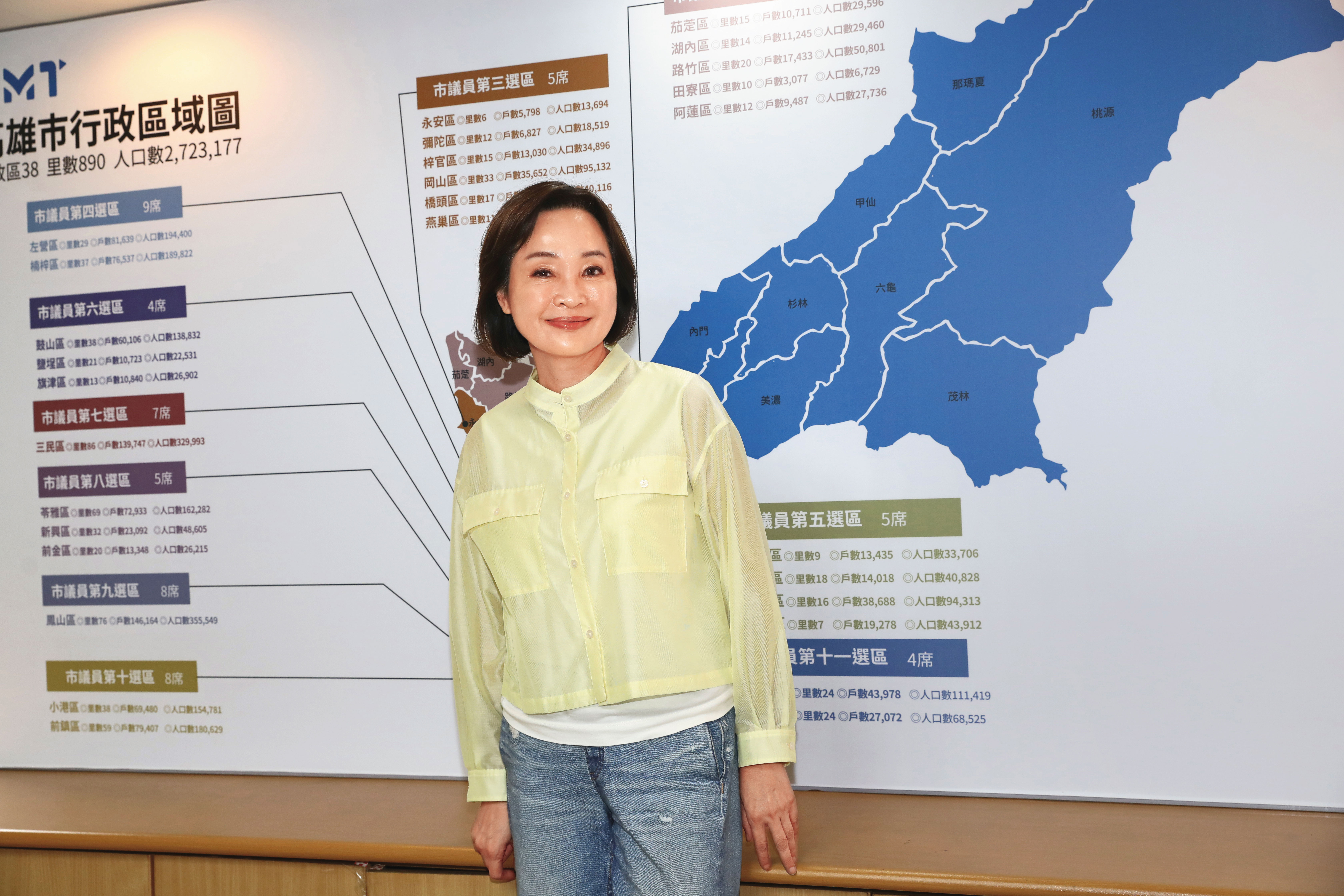 柯志恩上屆市長選舉後在高雄買房定居,4年來勤跑38區爭取支持。