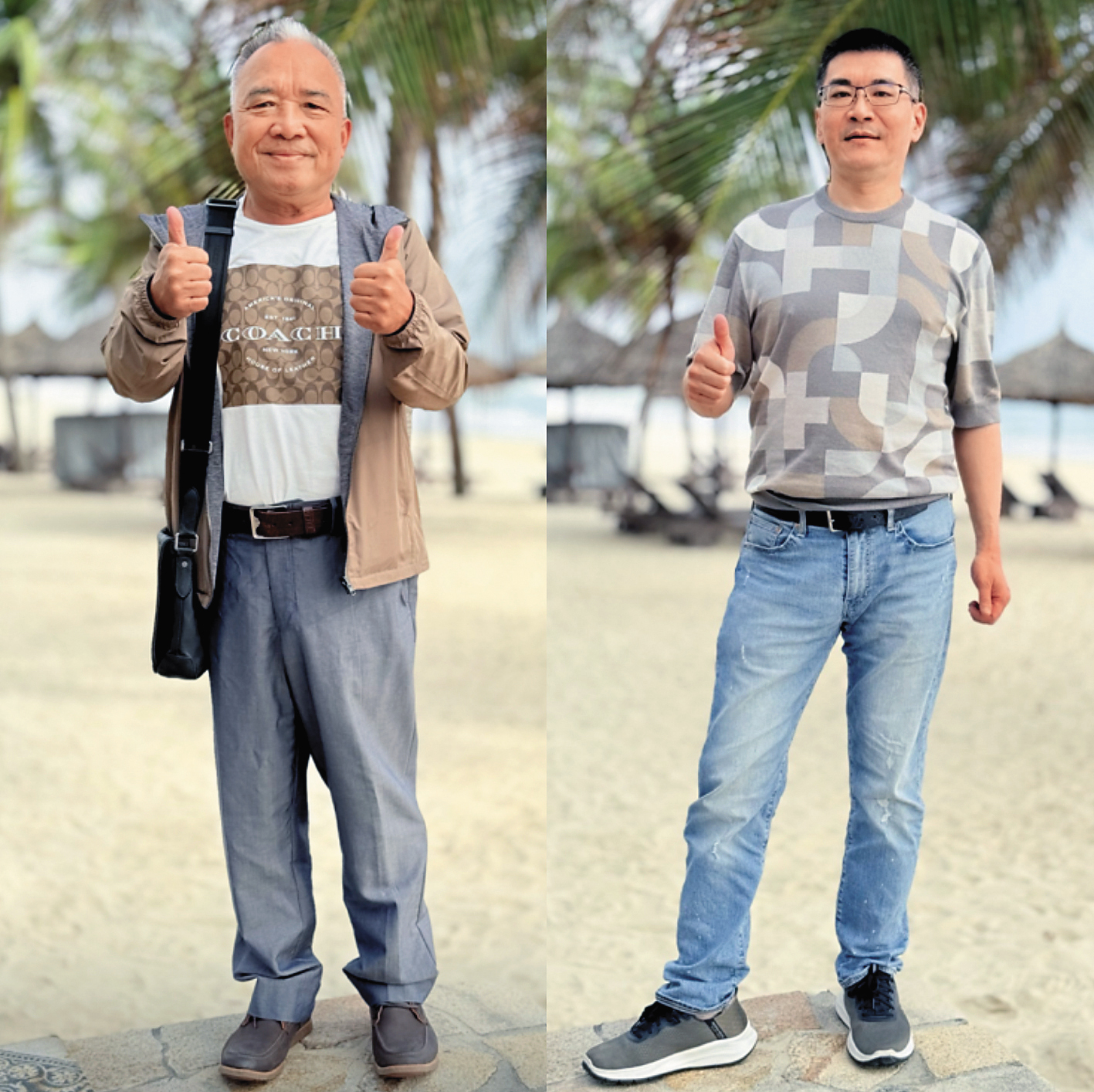 趙建銘(右)與出獄後與獄友蔡秉雄(左)持續往來,還一同出國旅行,卻未與妻兒出國。