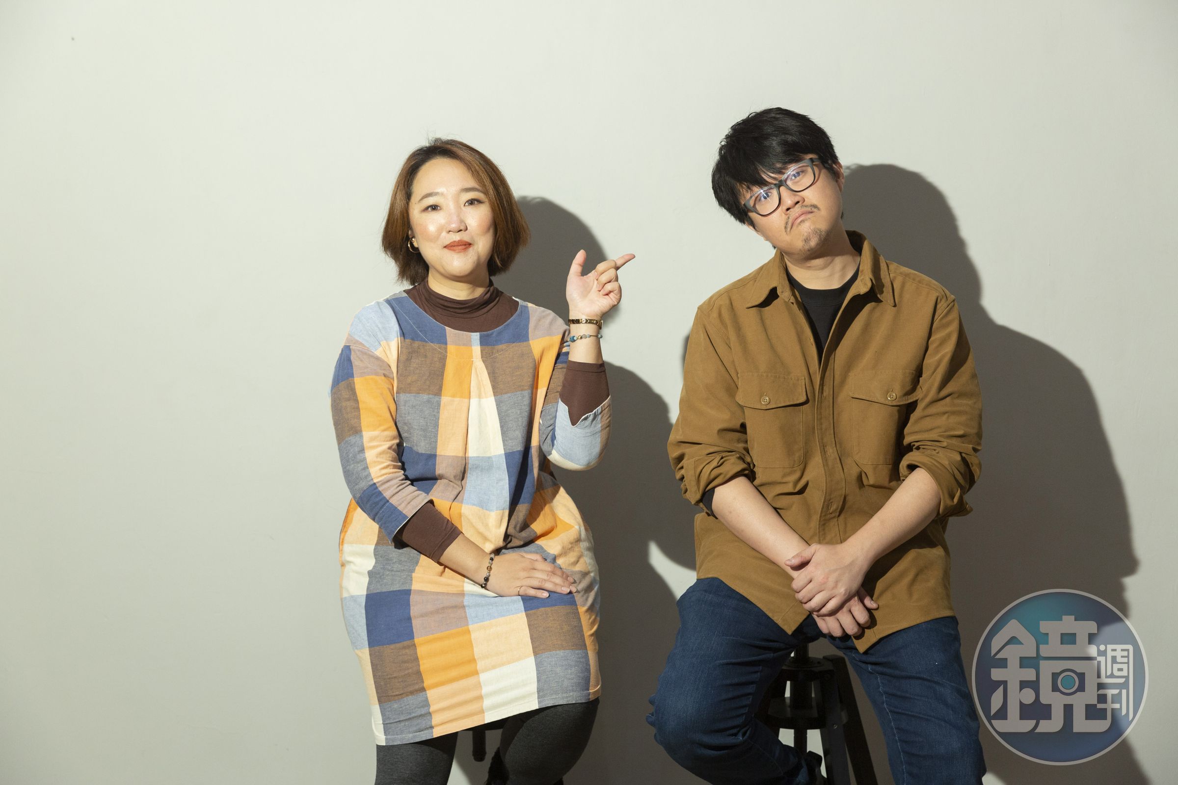 柏雅婷（左）與徐宏愷（右）期盼透過劇場與台漫合作，打破各自同溫層。
