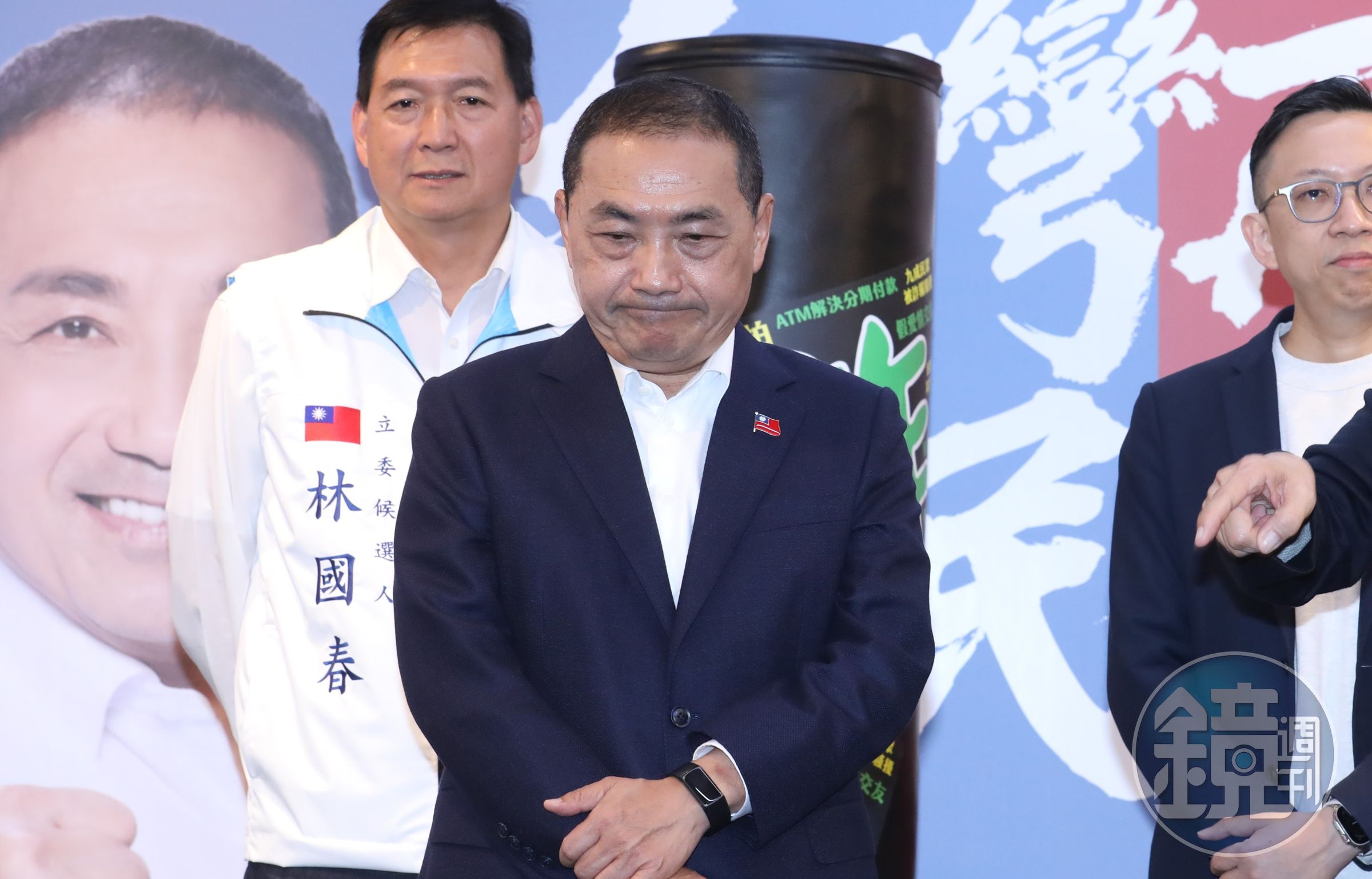 侯友宜在政見記者會簡報擅用葛來儀的照片,引發本人抗議,侯在社群平台公開道歉。