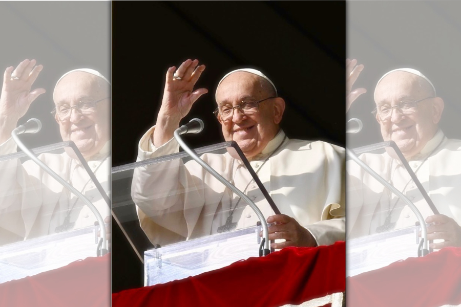 教宗方濟各的健康狀況在過去24小時內「略有改善」。（翻攝自IG@franciscus）